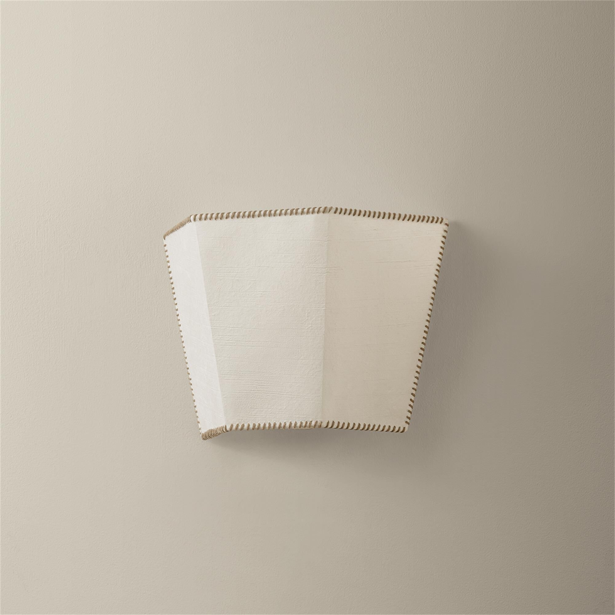 Shown in Soft White finish and Handmade Paper shade