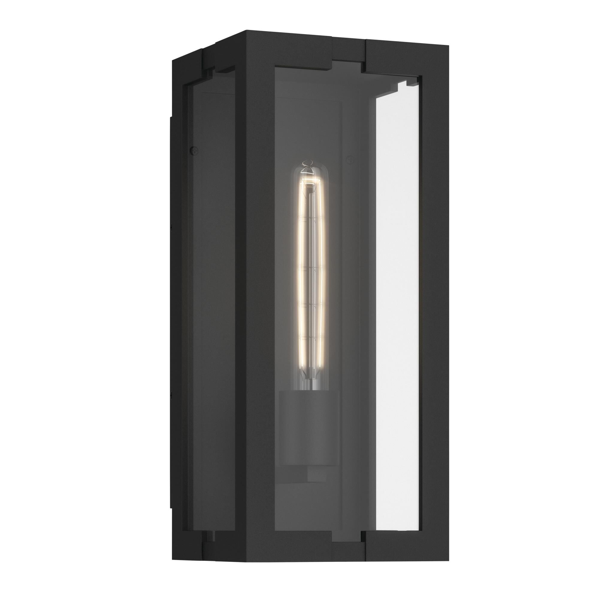 Shown in Textured Black finish and Clear glass