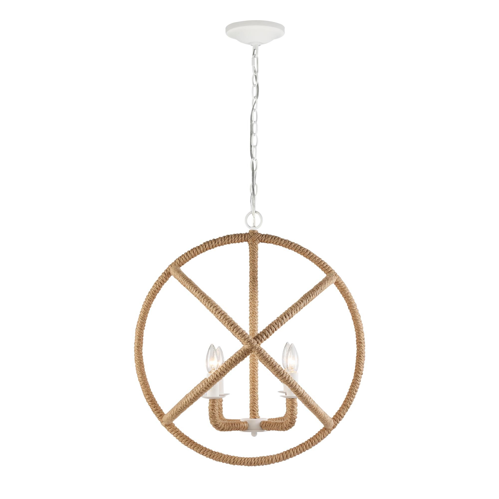 Marina 23 Inch Cage Pendant by Golden Lighting