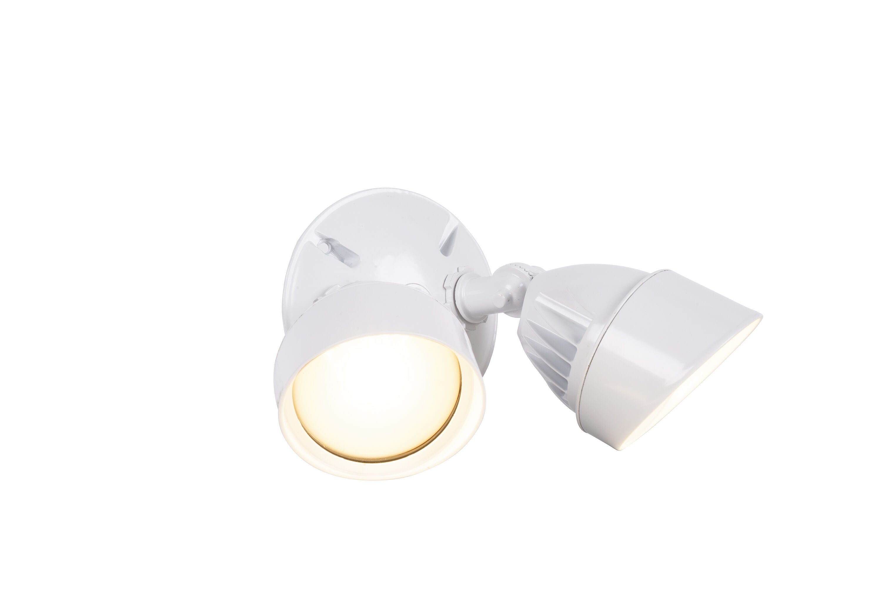 Shown in White finish and Clear glass and Glass shade