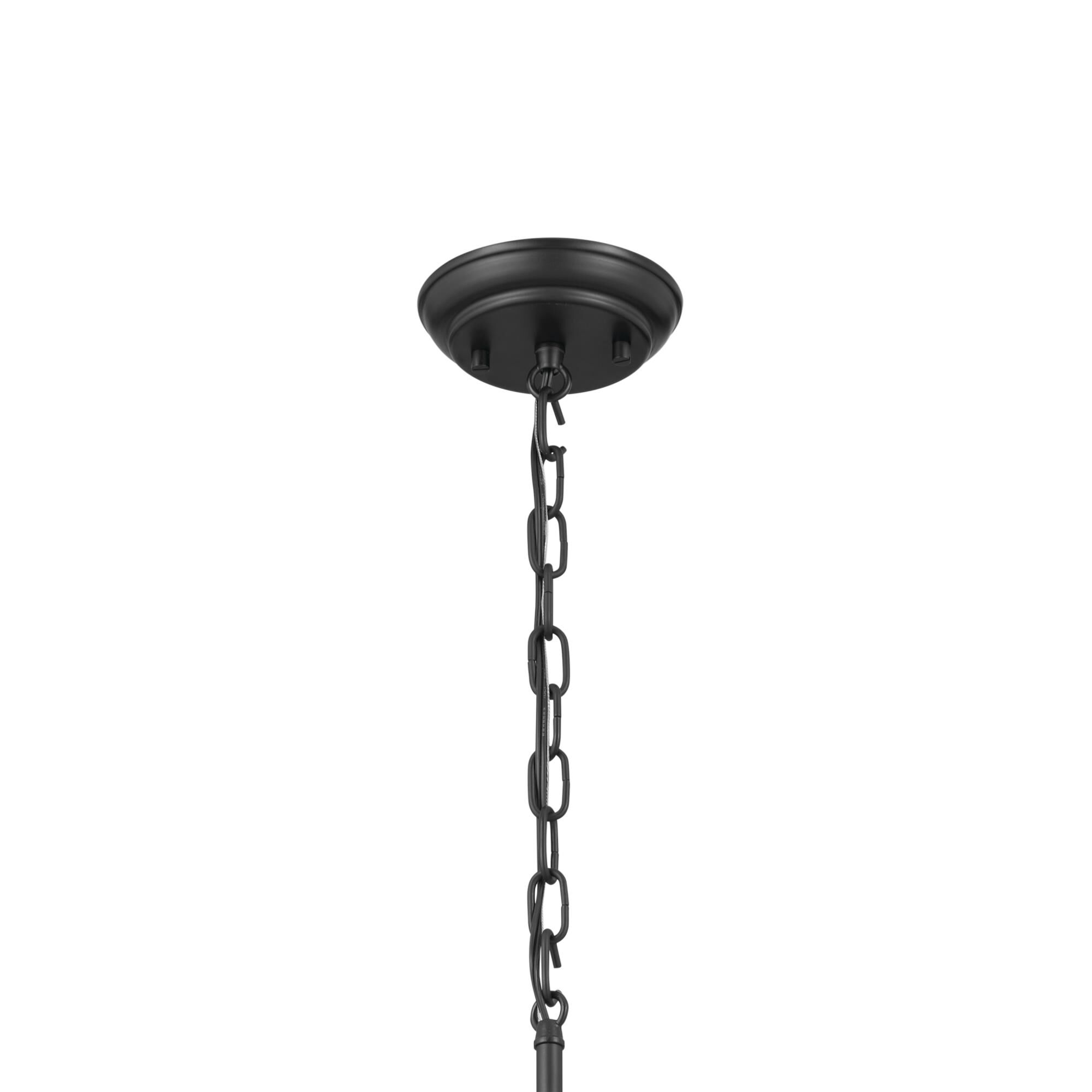 Shown in Black finish and Metal and Bell shade