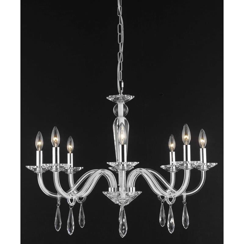 Avalon 29 Inch 8 Light Chandelier by Elegant Lighting