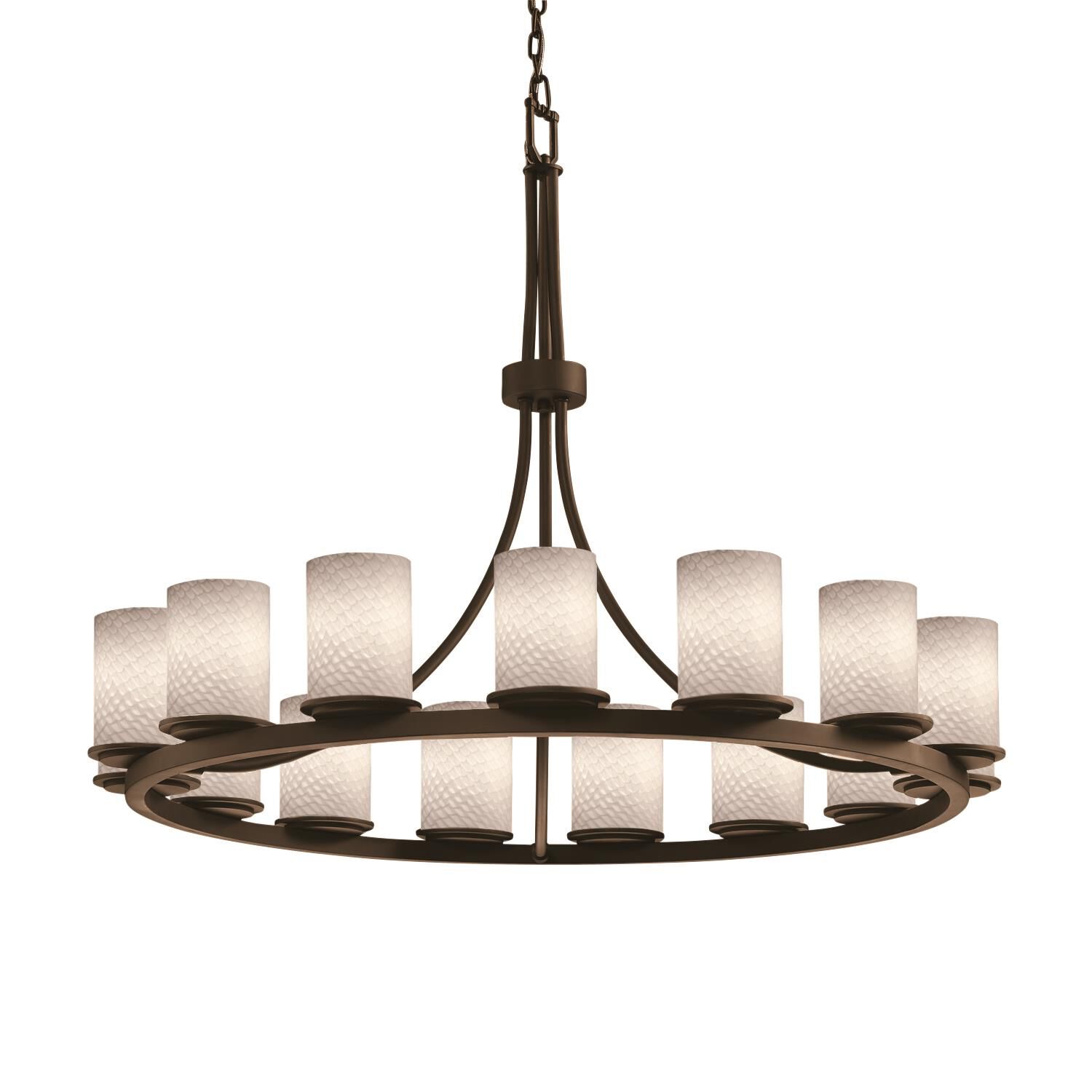 Fusion 42 Inch 15 Light Chandelier by Justice Design Group