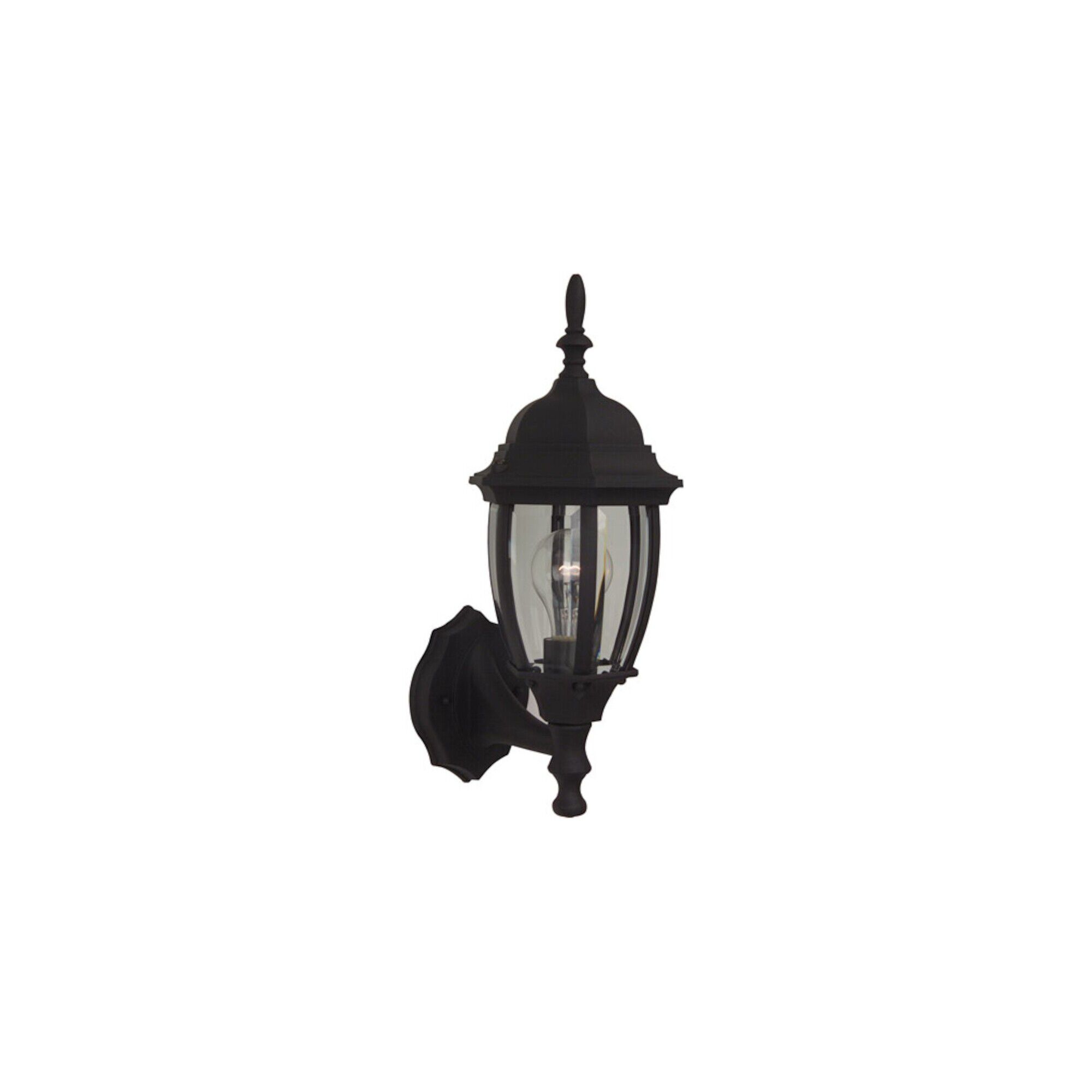 Bent Glass 16 Inch Outdoor Wall Light,