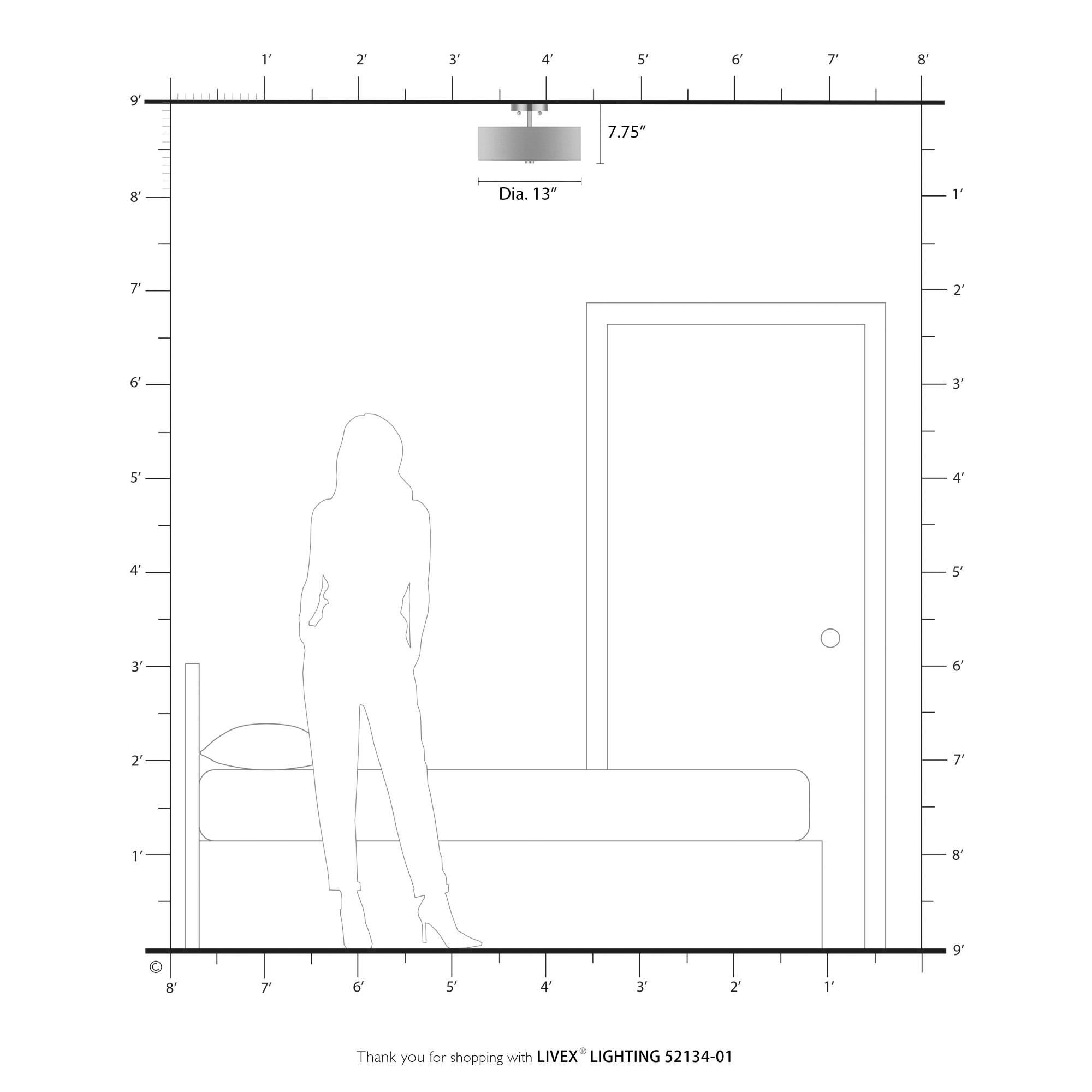 Shown in Antique Brass finish and Hand Crafted Oatmeal Color Fabric with White Color Inside shade