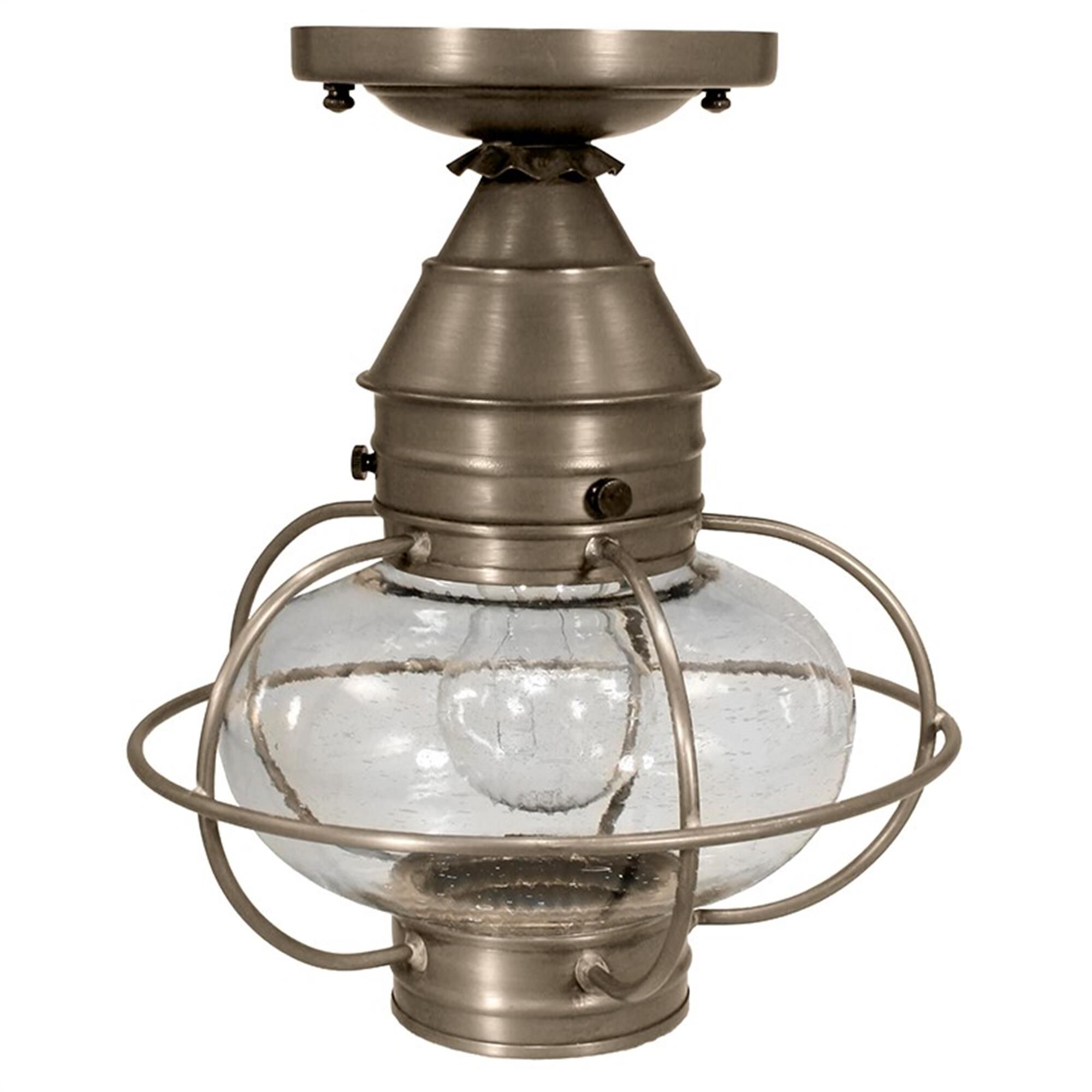 Onion 9 Inch Outdoor Flush Mount,