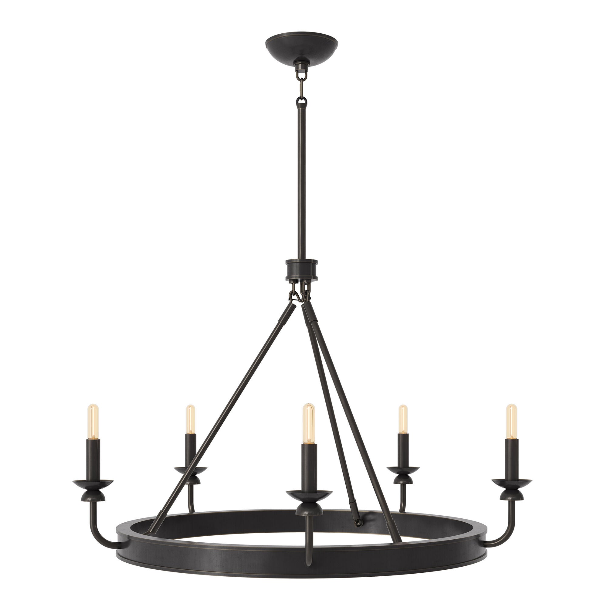 Shown in Bronze finish and White shade
