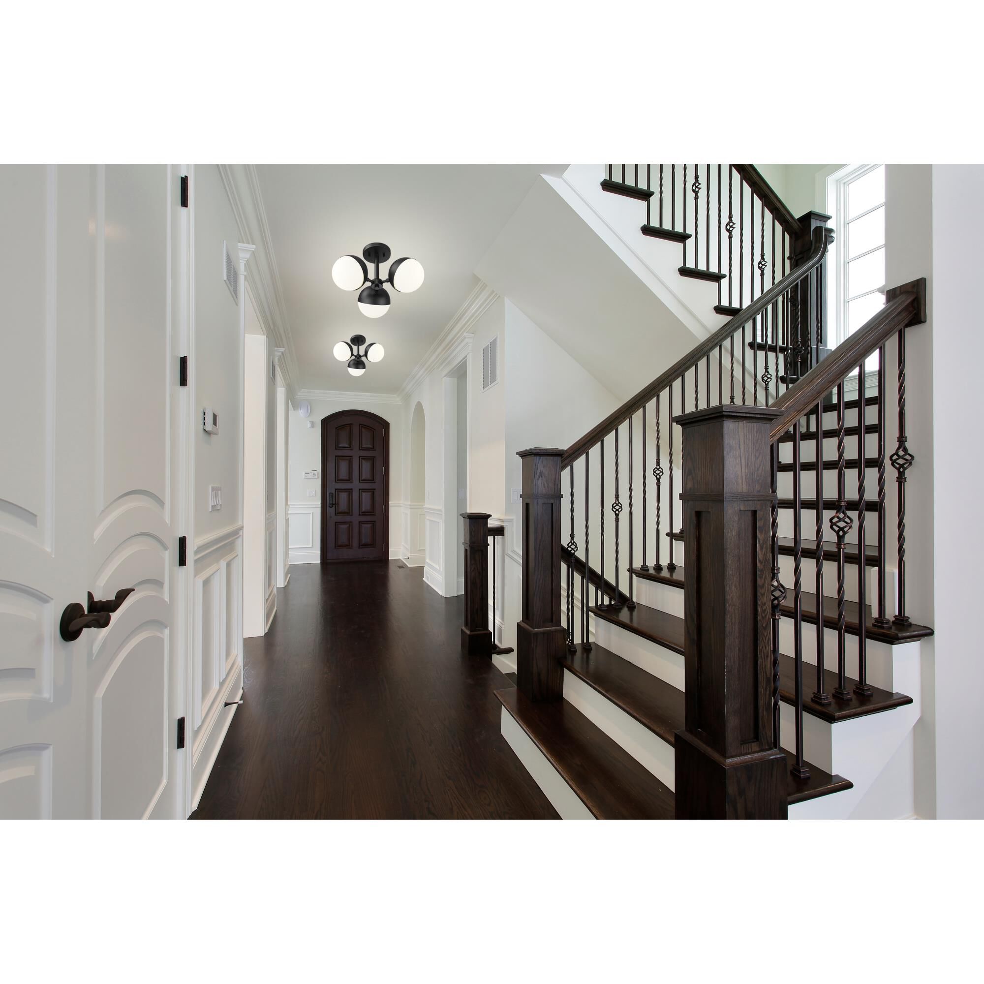 Realm Sphere 17 Inch Semi Flush Mount by Z Lite