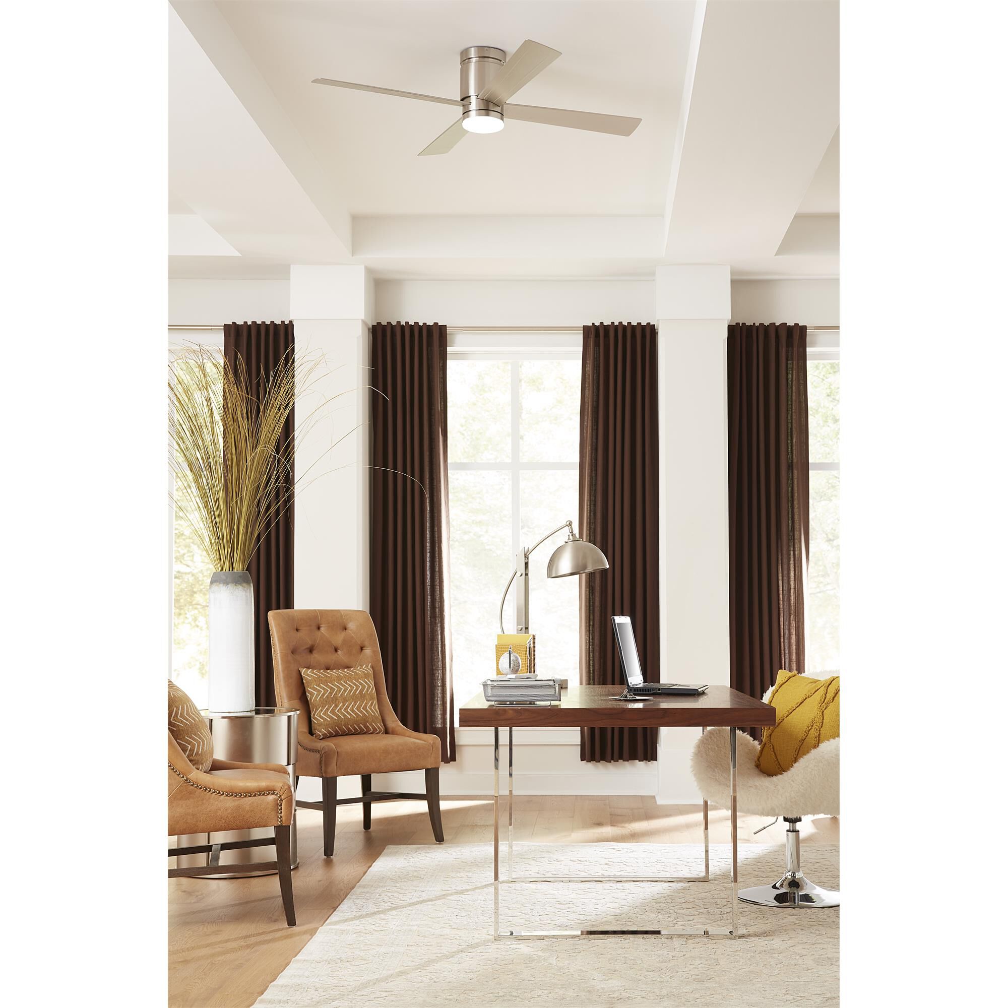 Shown in Brushed Nickel finish and Opal Frosted glass