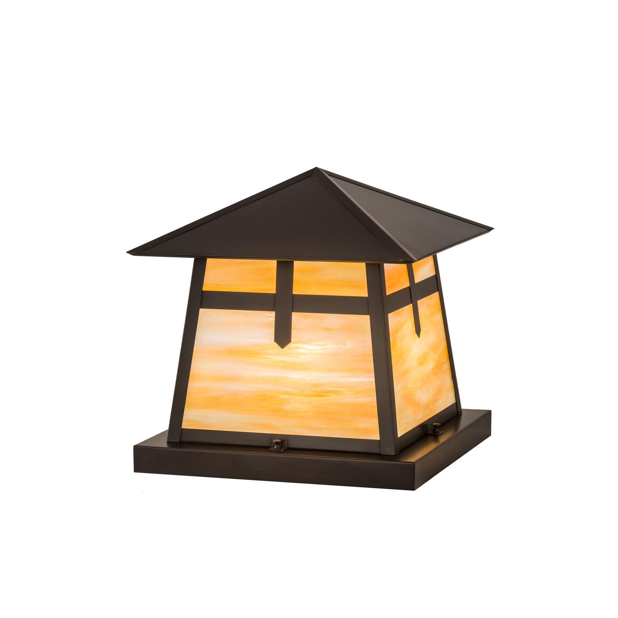 16 Inch Tall 1 Light Outdoor Pier Lamp by Meyda Lighting