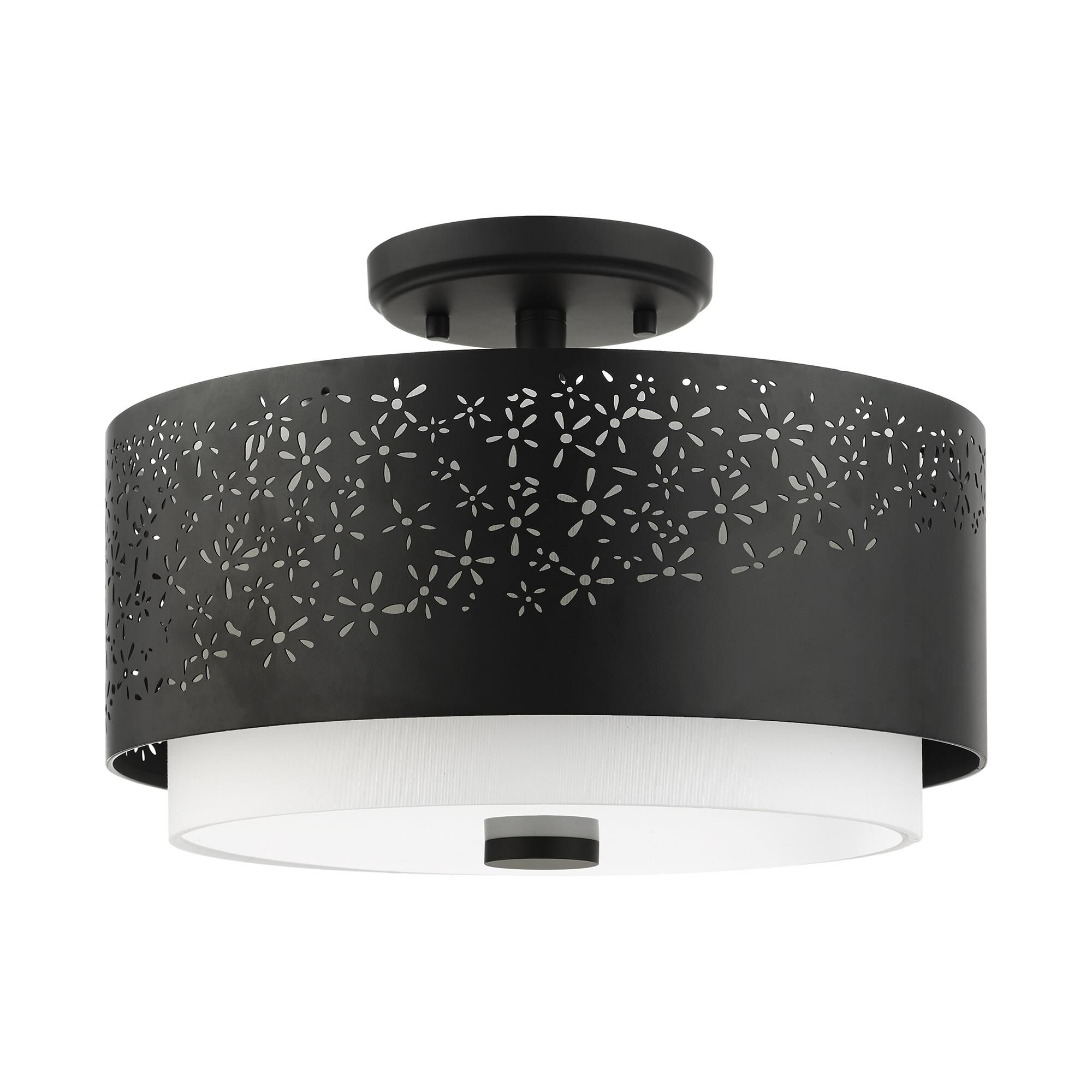Noria 3 Light Semi Flush Mount by Livex Lighting