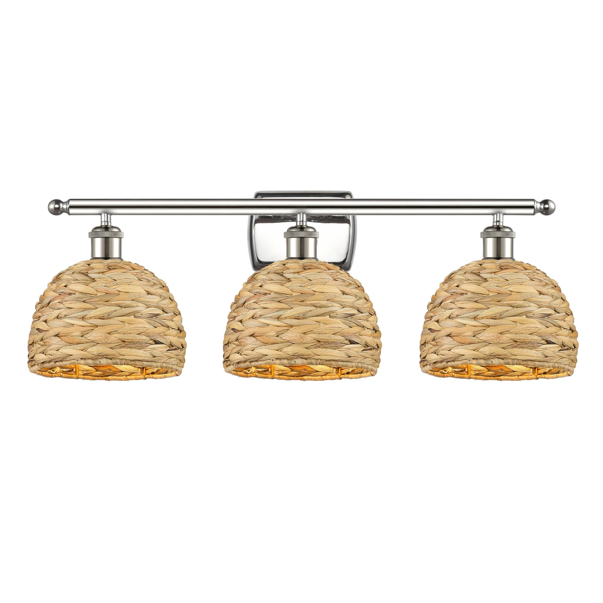 Bruno Marashlian Woven Rattan 28 Inch Bath Vanity Light by Innovations Lighting