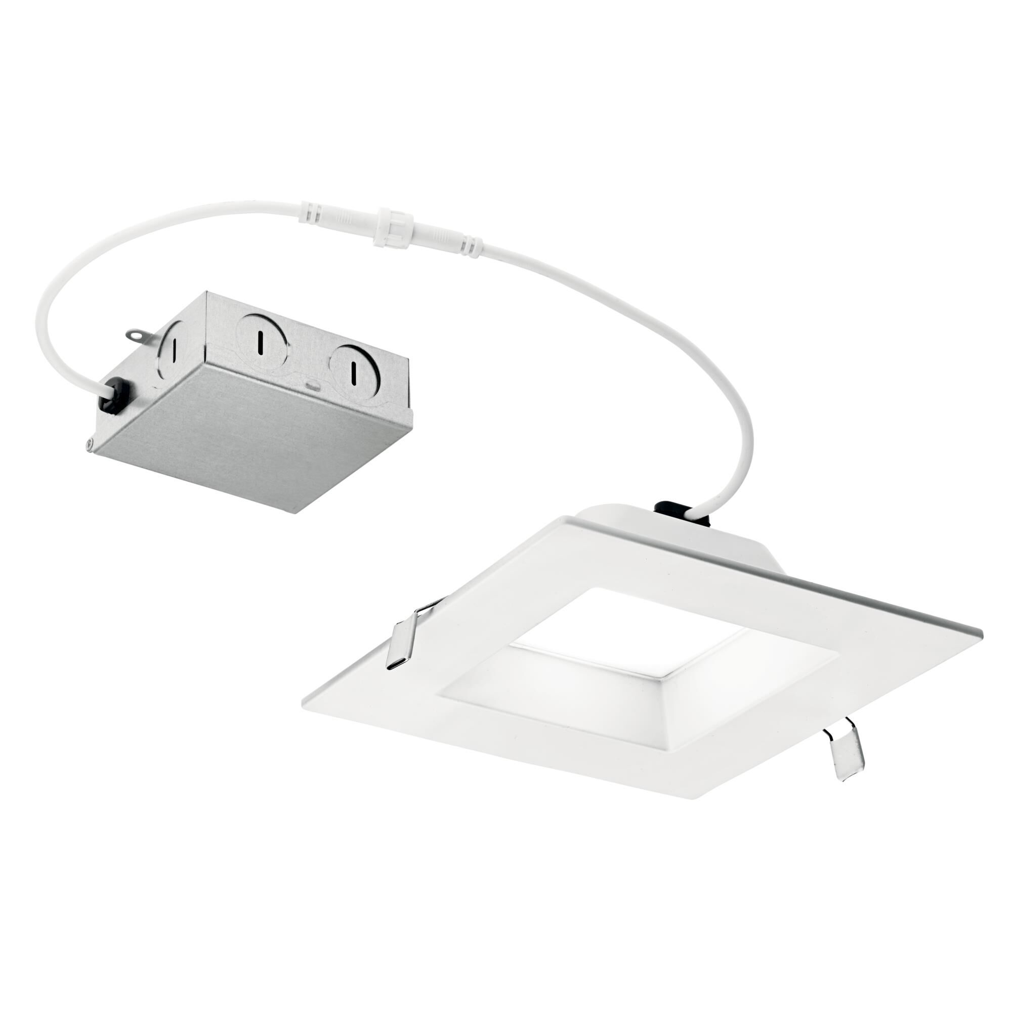 Shown in Textured White finish and Frosted glass