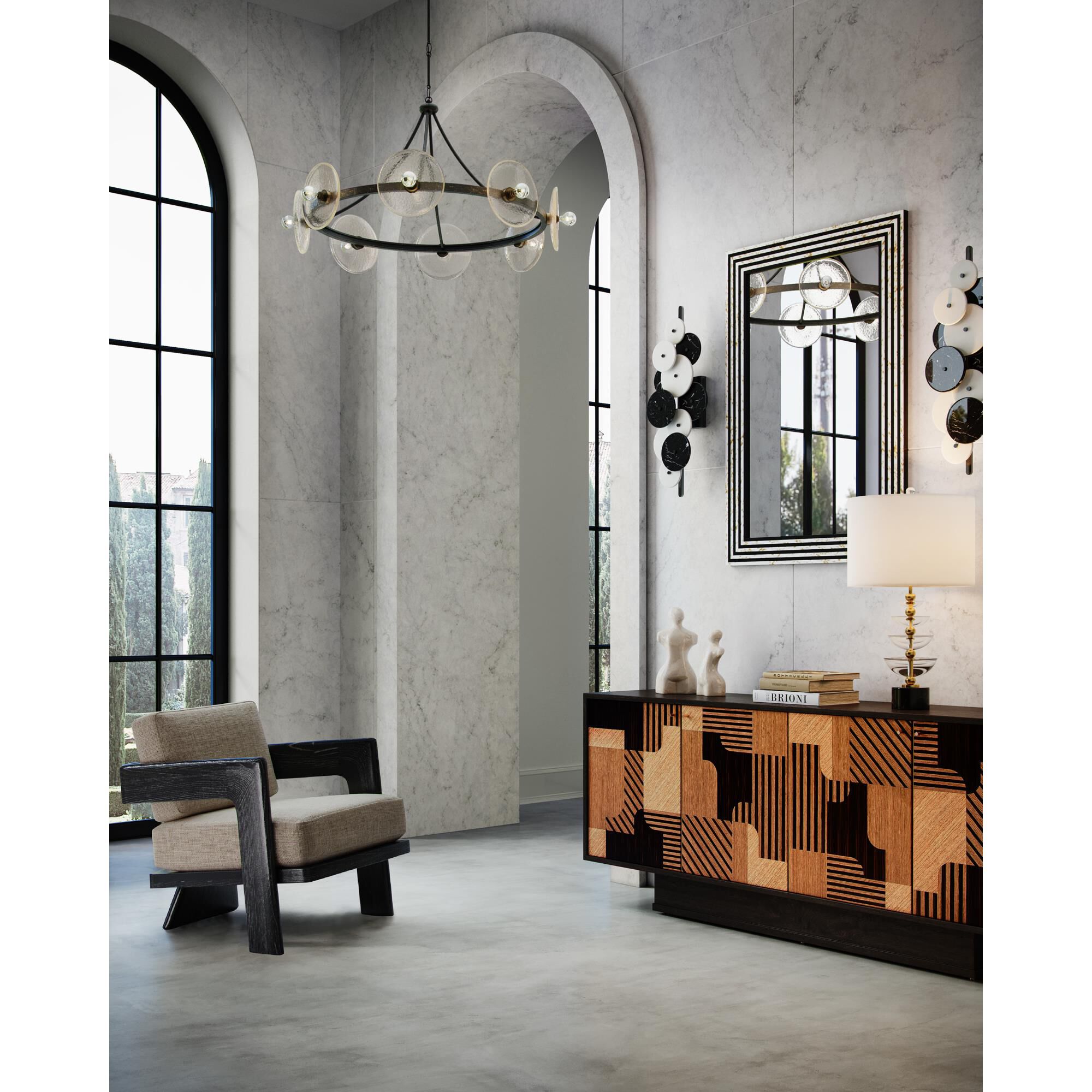 Circumstellar 37 Inch Chandelier by Currey and Company