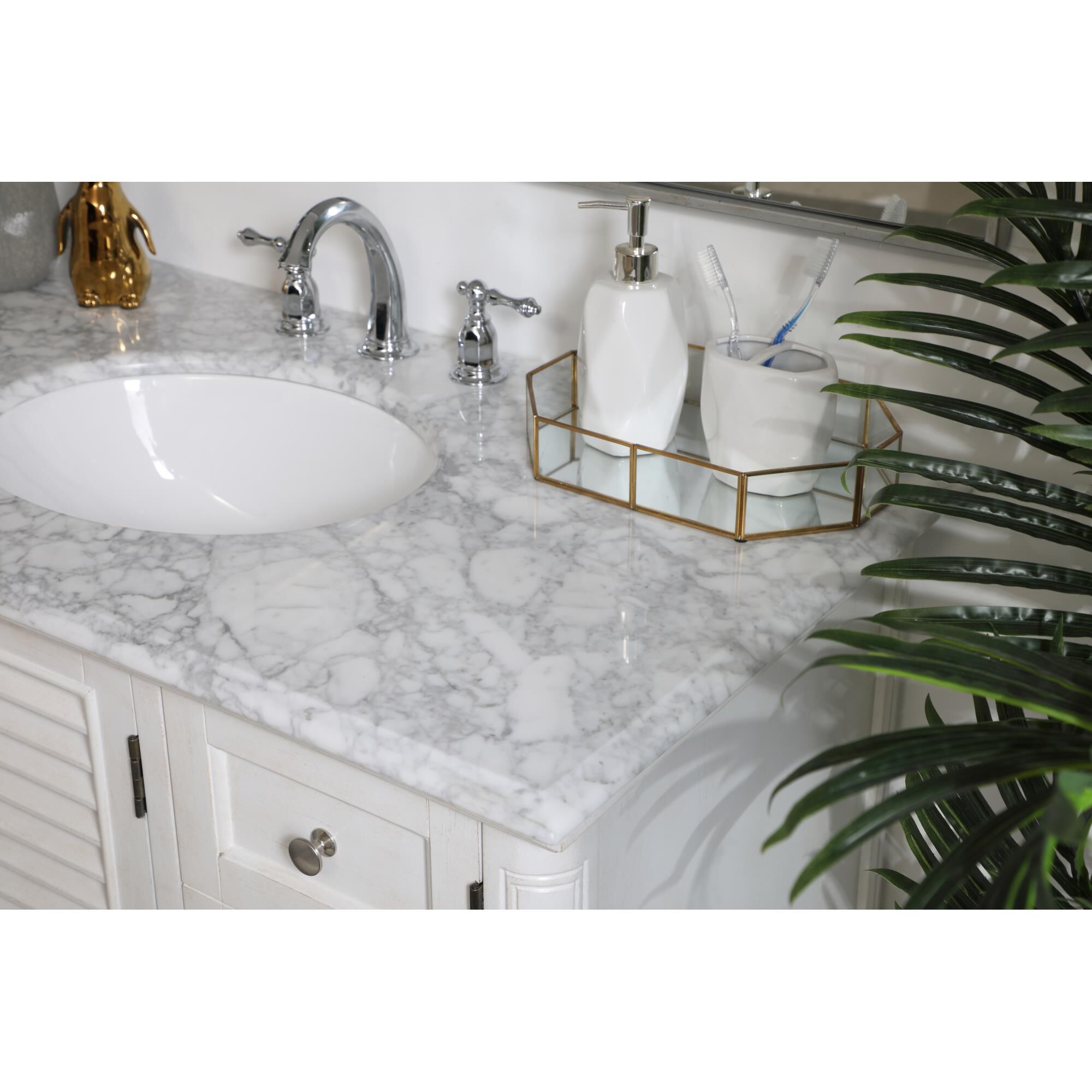 Shown in Antique White finish