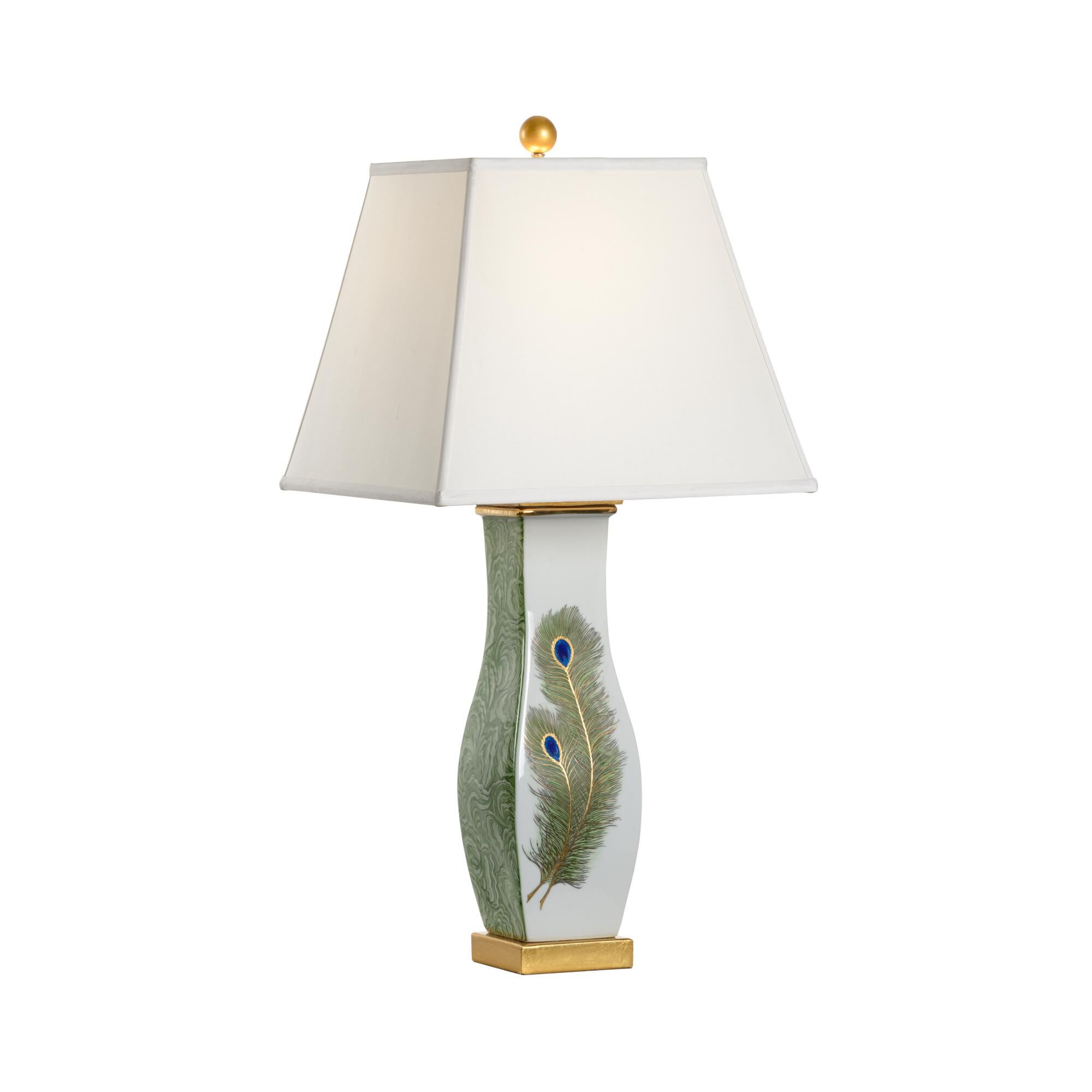 Peacock Feather Table Lamp by Chelsea House
