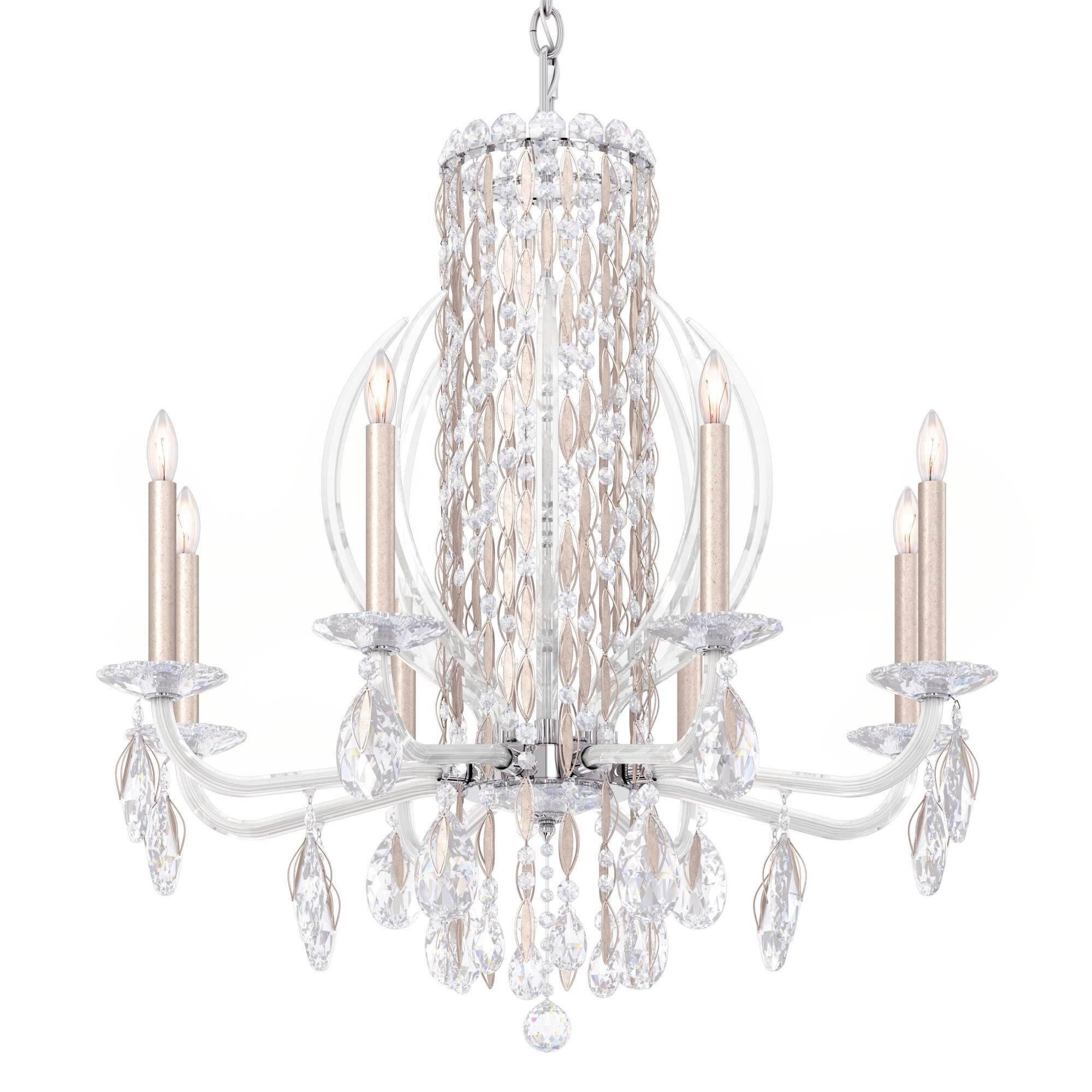 Shown in Antique Silver finish and Clear Heritage crystal