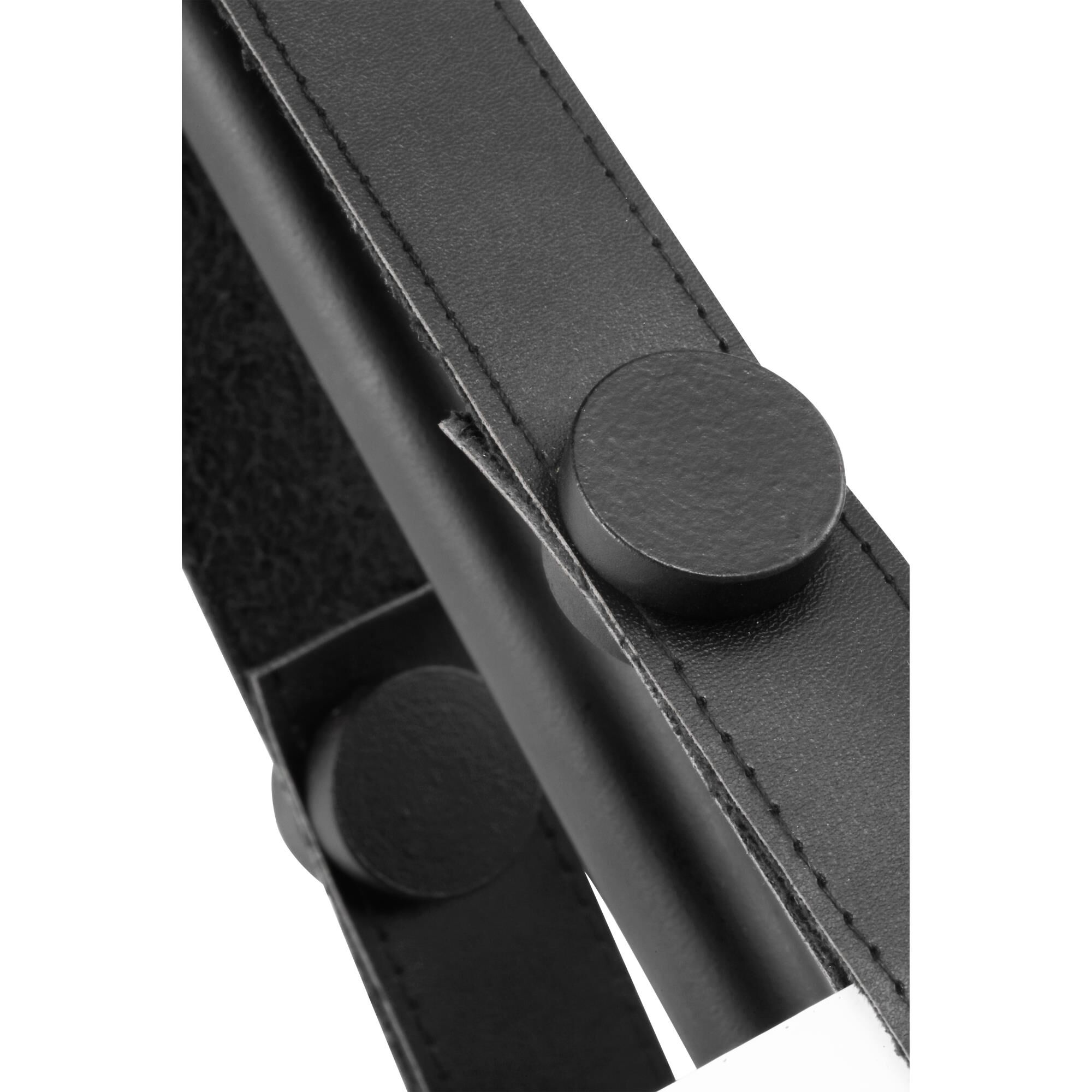 Shown in Black finish and White Linen shade