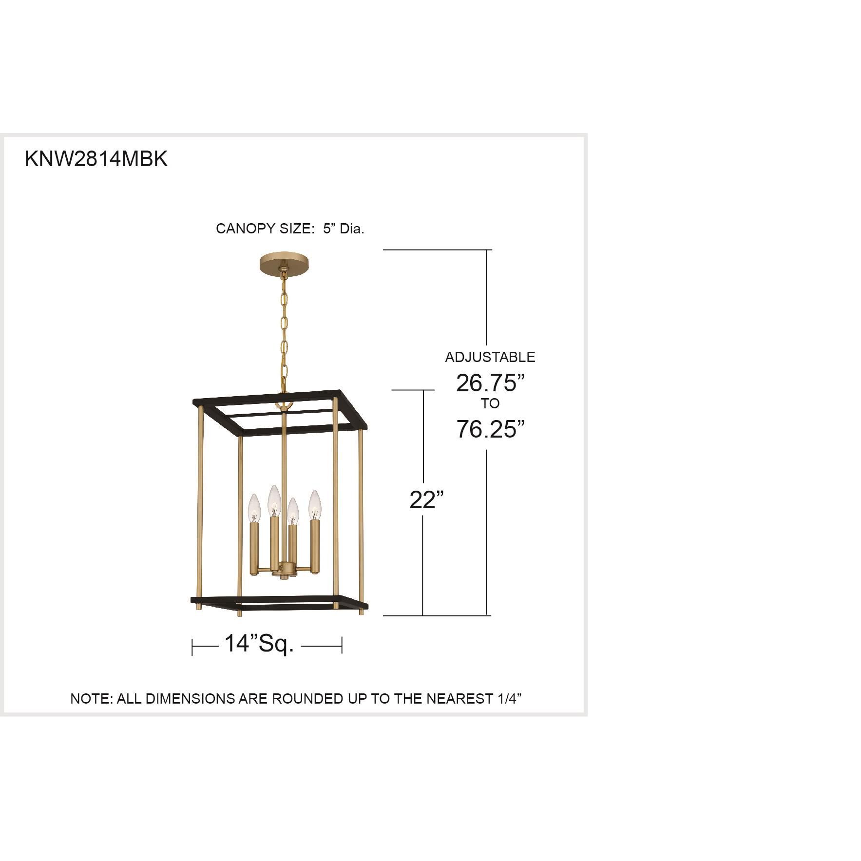 Kynwyd 14 Inch Large Pendant by Quoizel
