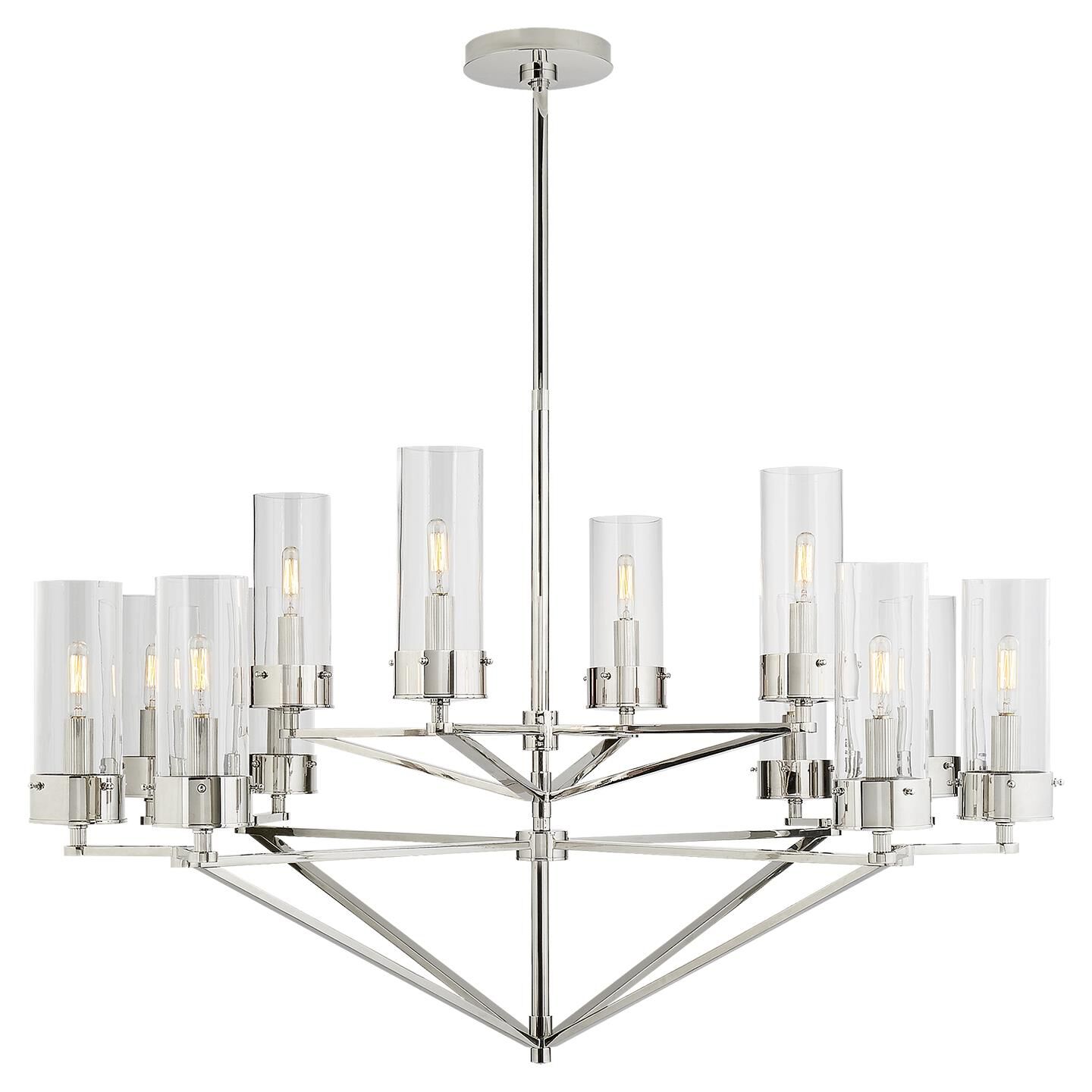 Thomas O'Brien Marais 45 Inch 12 Light Chandelier by Visual Comfort Signature Collection