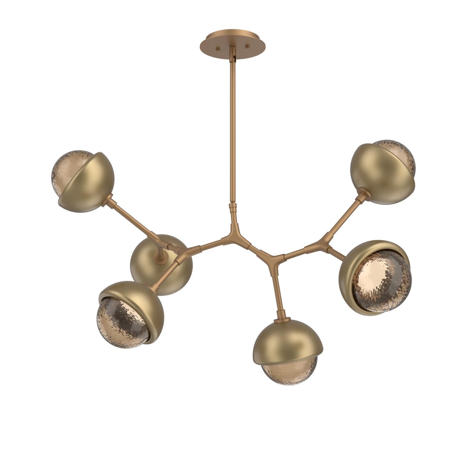 Levi Wilson Cabochon 31 Inch Linear Suspension Light by Hammerton Studio