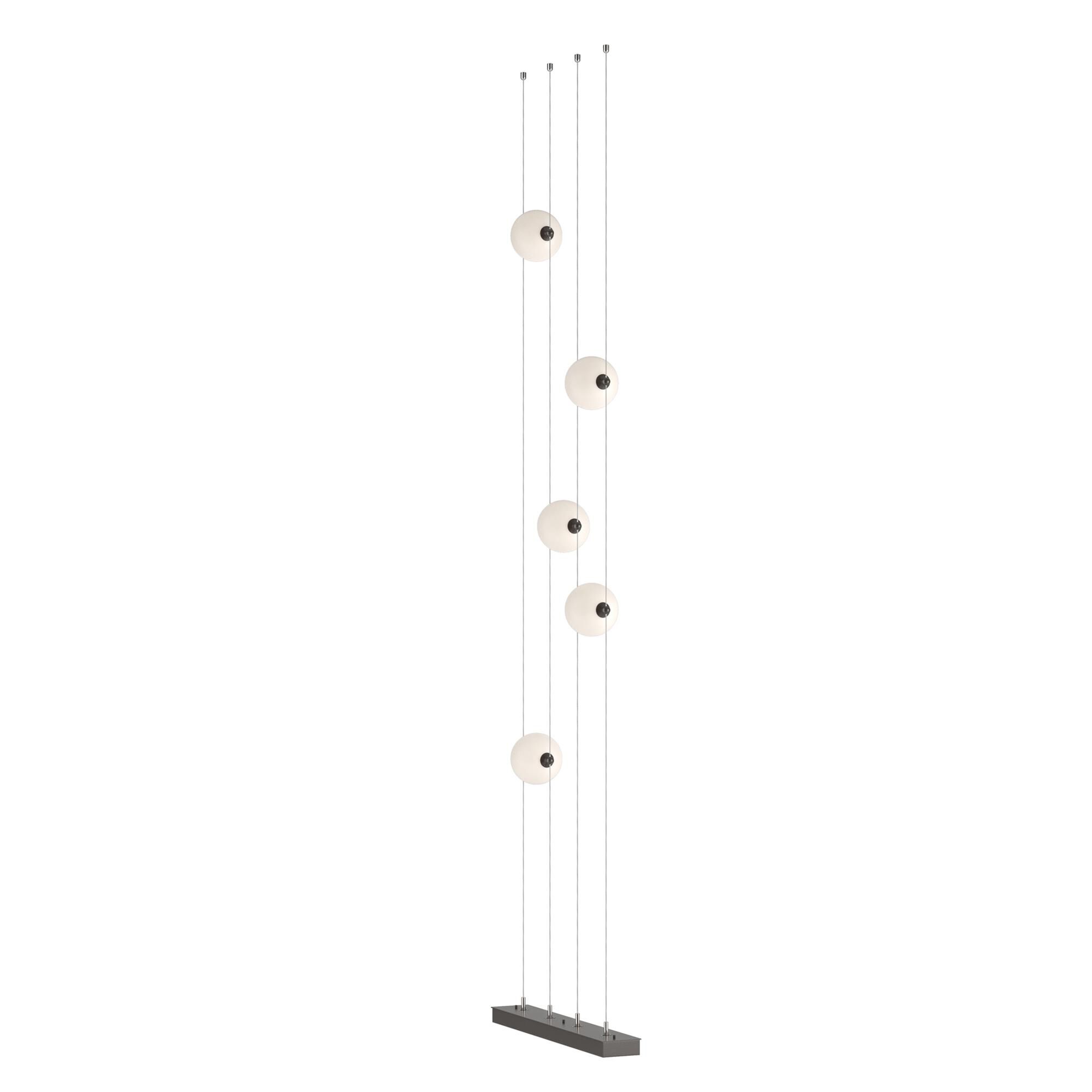 Shown in Oil Rubbed Bronze finish and Abacus Opal glass