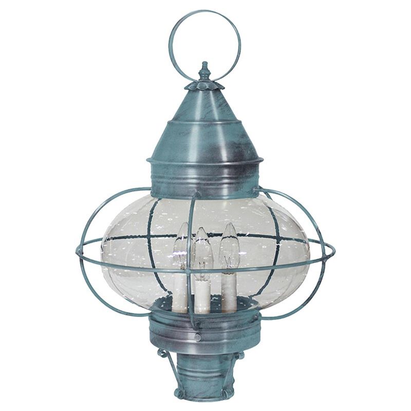 Onion 22 Inch 3 Light Outdoor Post Lamp by Northeast Lantern