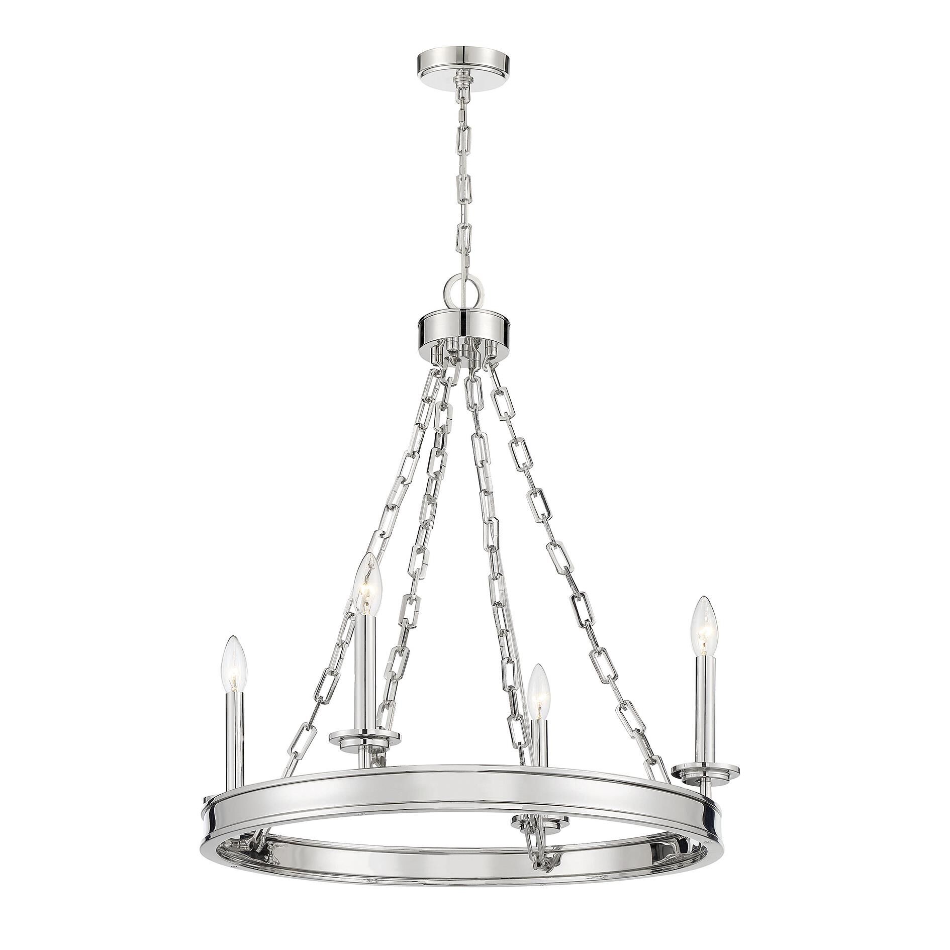 Seville 25 Inch 4 Light Chandelier by Savoy House