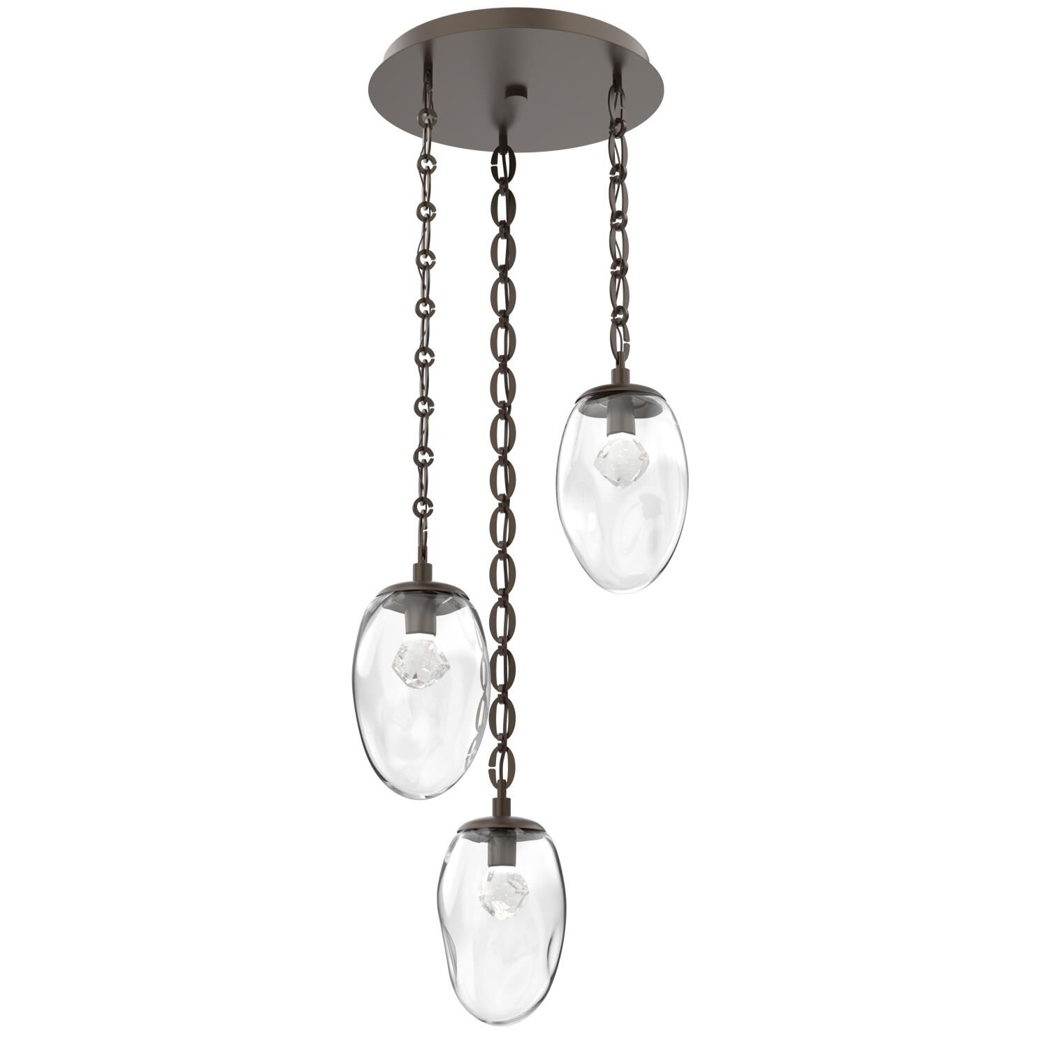Levi Wilson Meteo Led 20 Inch Multi Light Pendant by Hammerton Studio