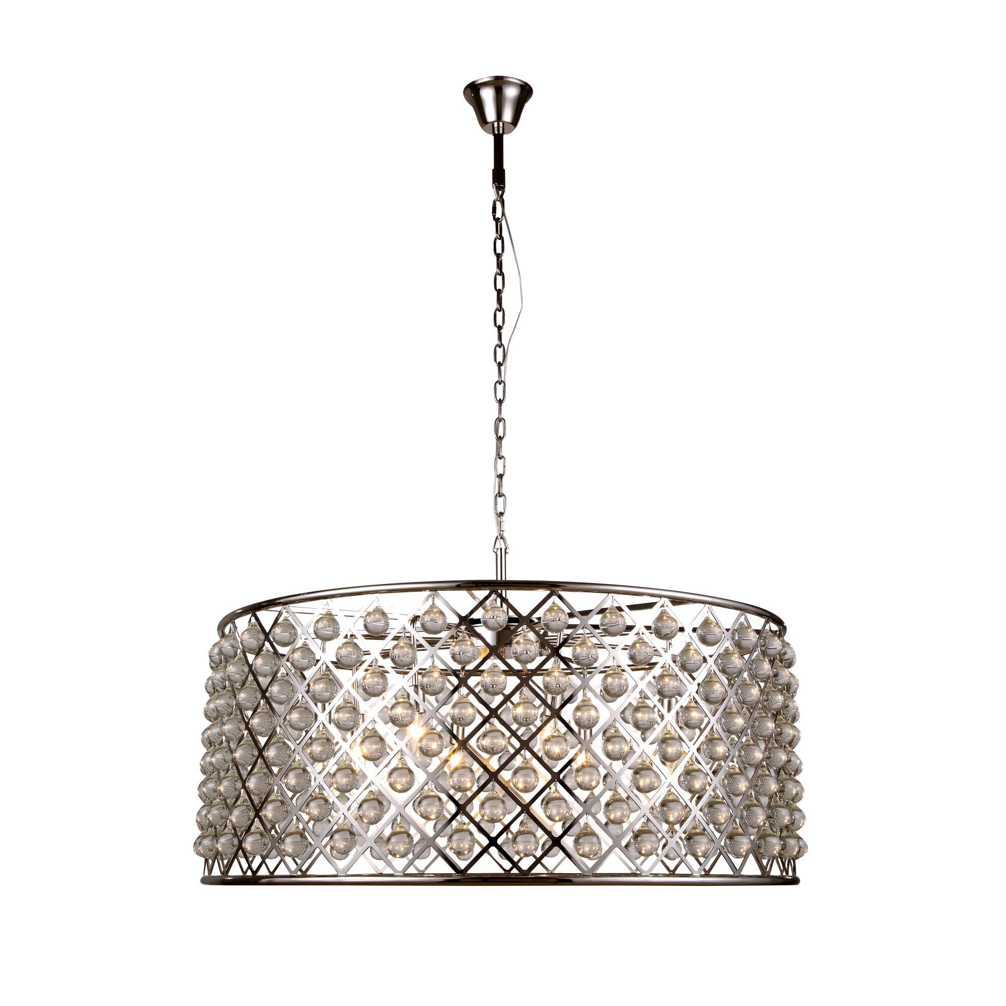 Shown in Polished Nickel finish and Royal Cut crystal and Clear accent