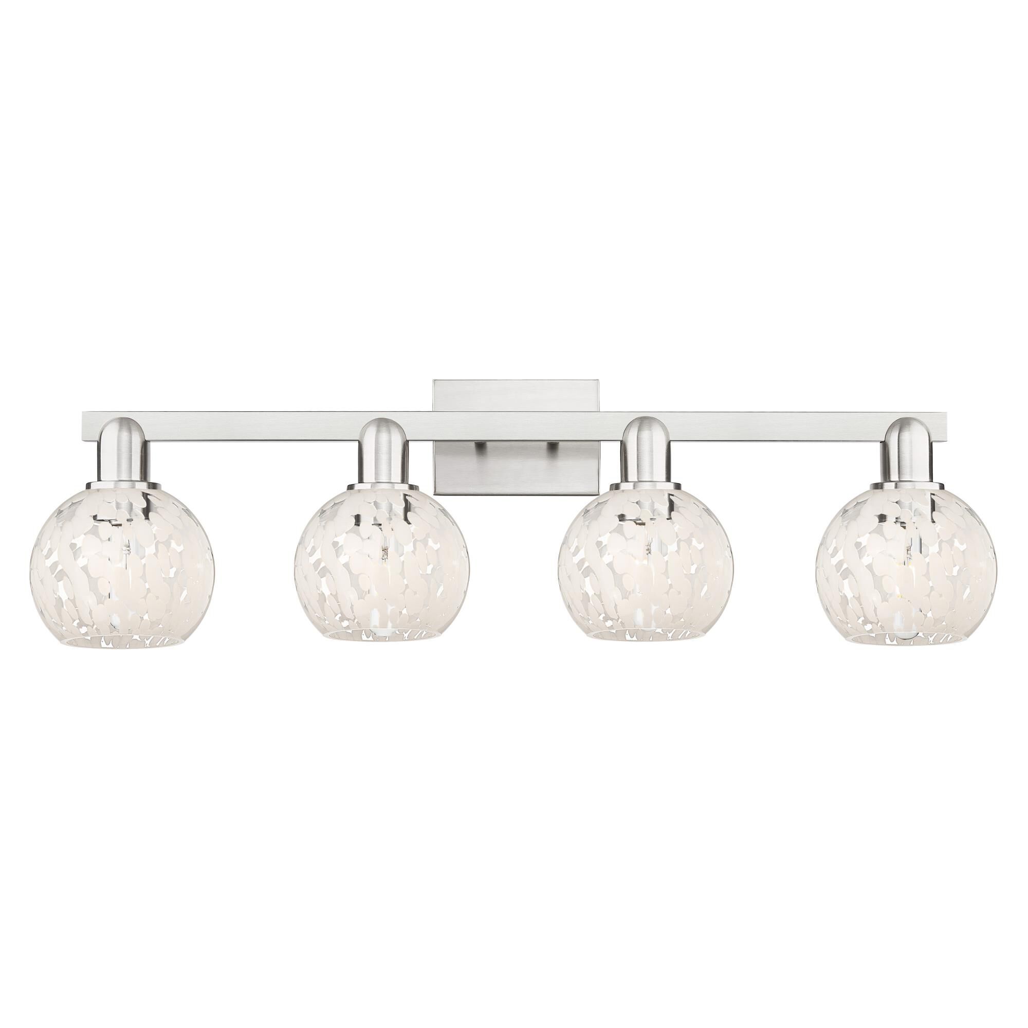 Bruno Marashlian White Mouchette 33 Inch Bath Vanity Light by Innovations Lighting