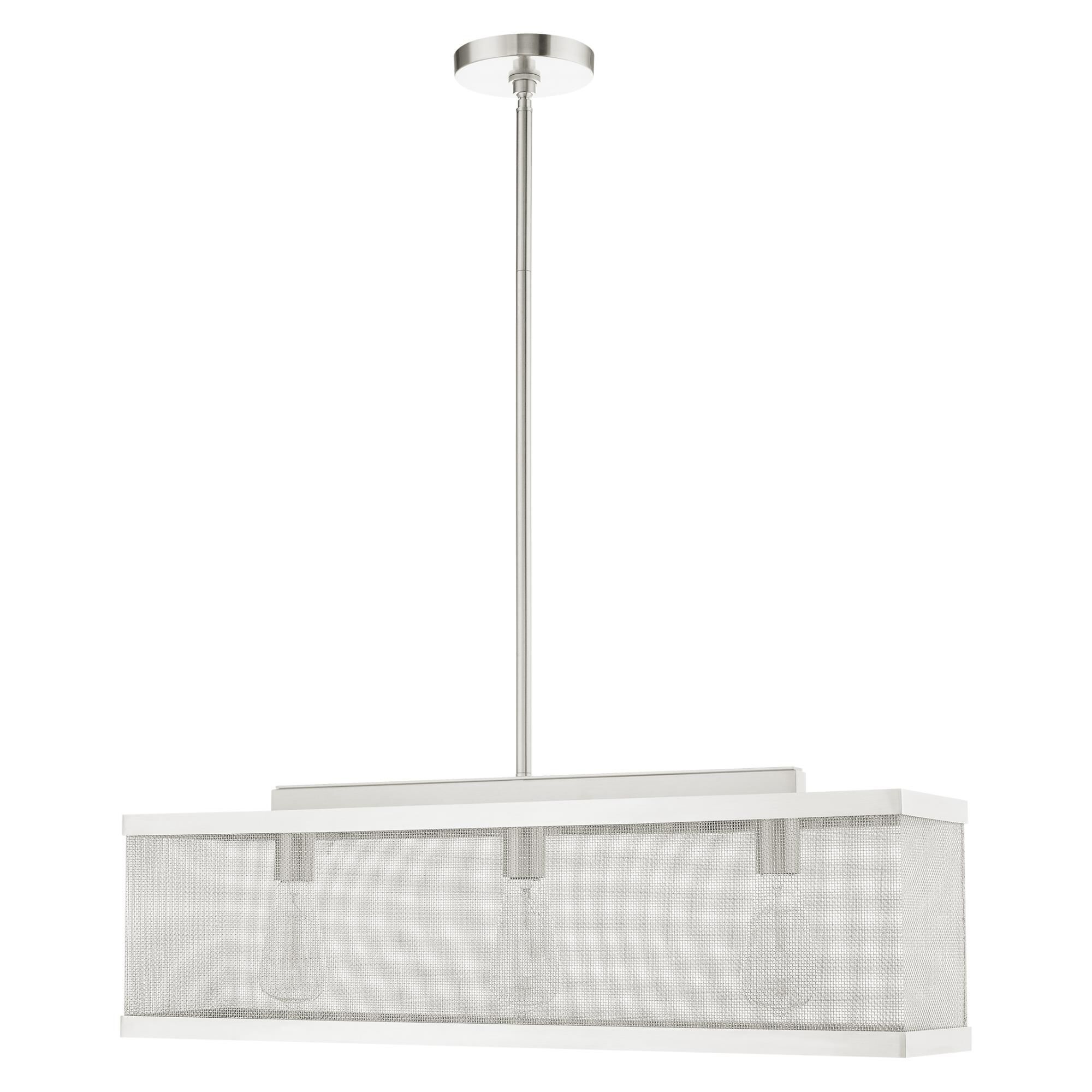 Industro 30 Inch 3 Light Linear Suspension Light by Livex Lighting