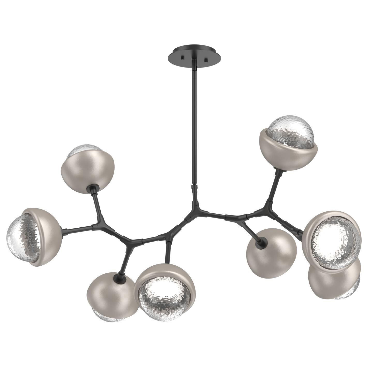 Levi Wilson Cabochon 38 Inch Linear Suspension Light by Hammerton Studio
