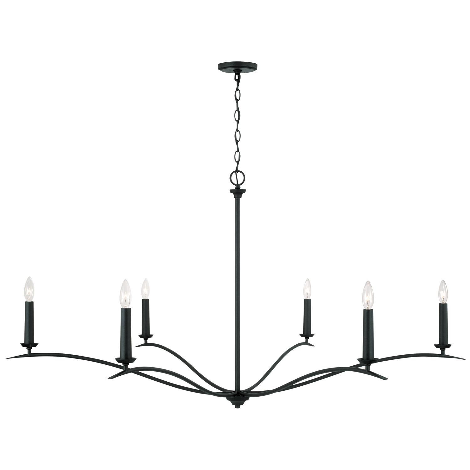 Grady 57 Inch 6 Light Chandelier by Capital Lighting Fixture Company