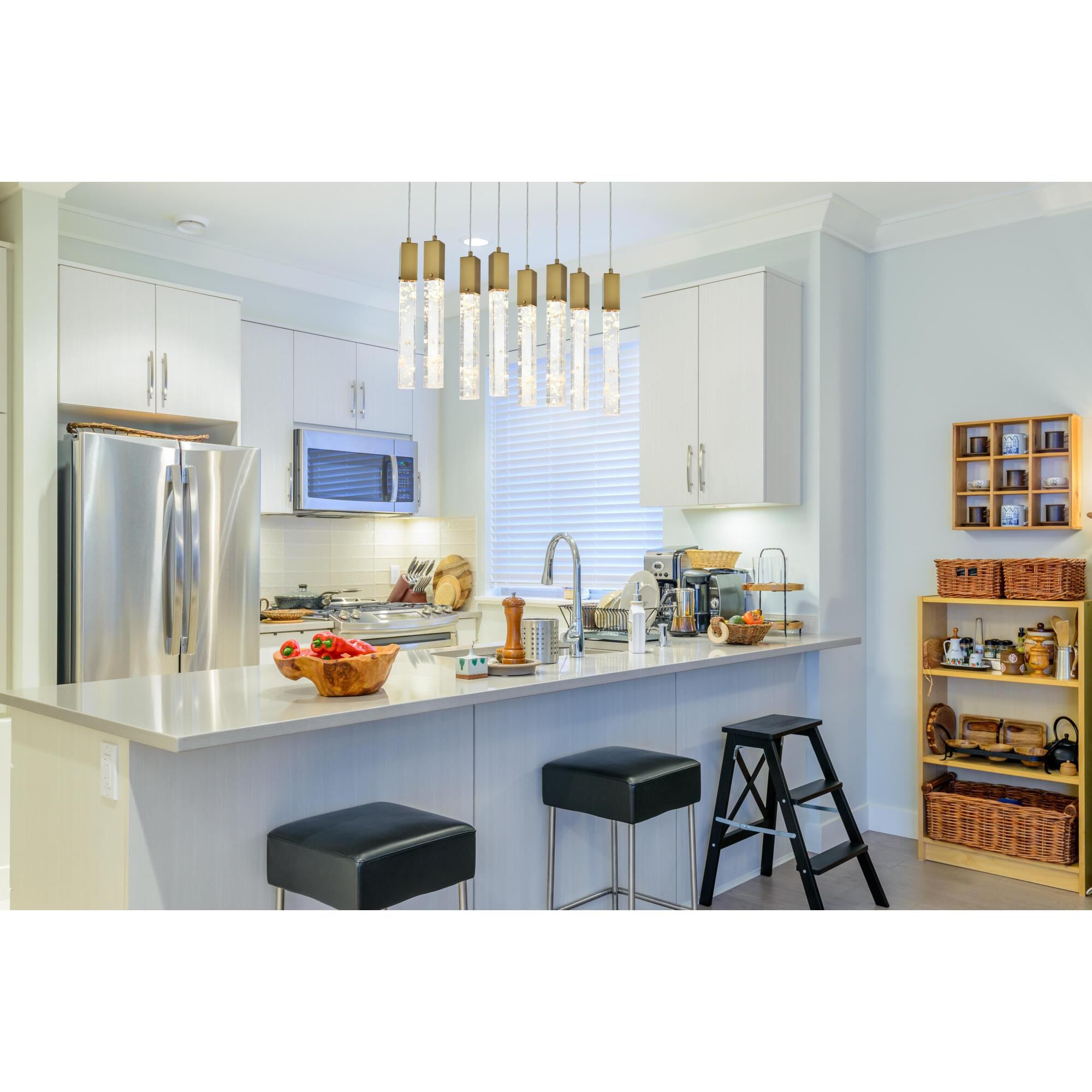 Aurora 36 Inch Linear Suspension Light by Elegant Lighting