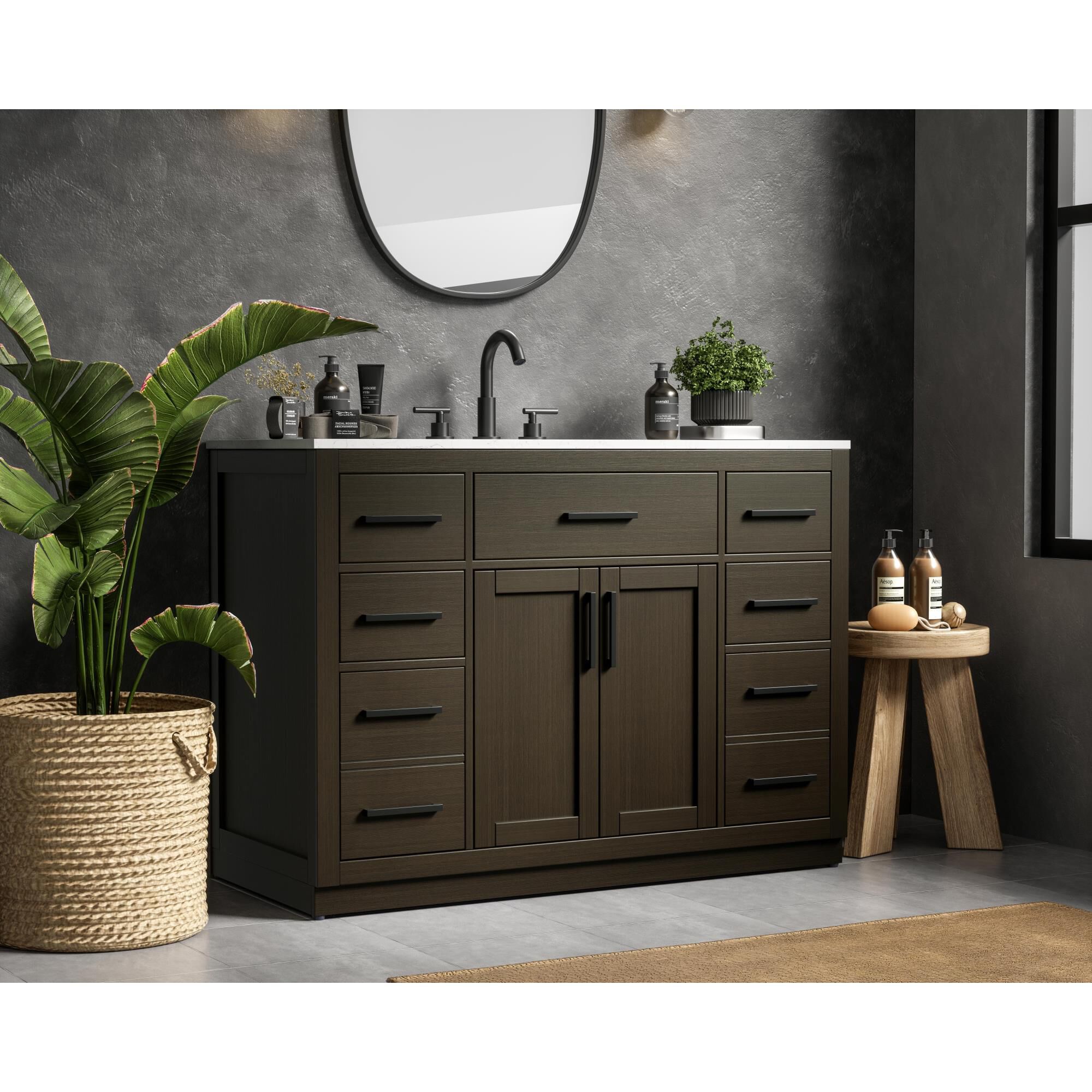 Alden 48 Inch Bath Vanity by Elegant Dcor