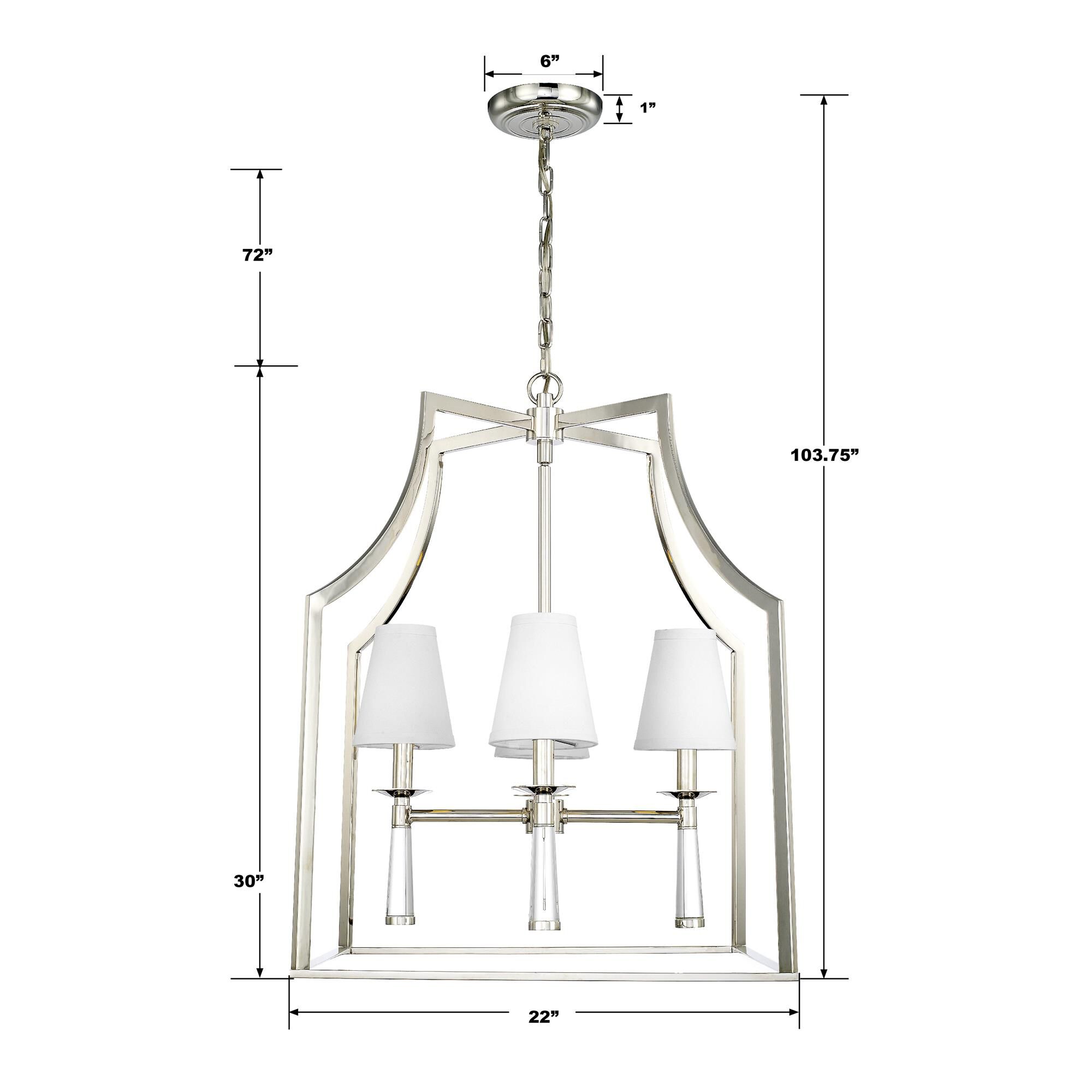 Shown in Polished Nickel finish and Silk glass and White shade