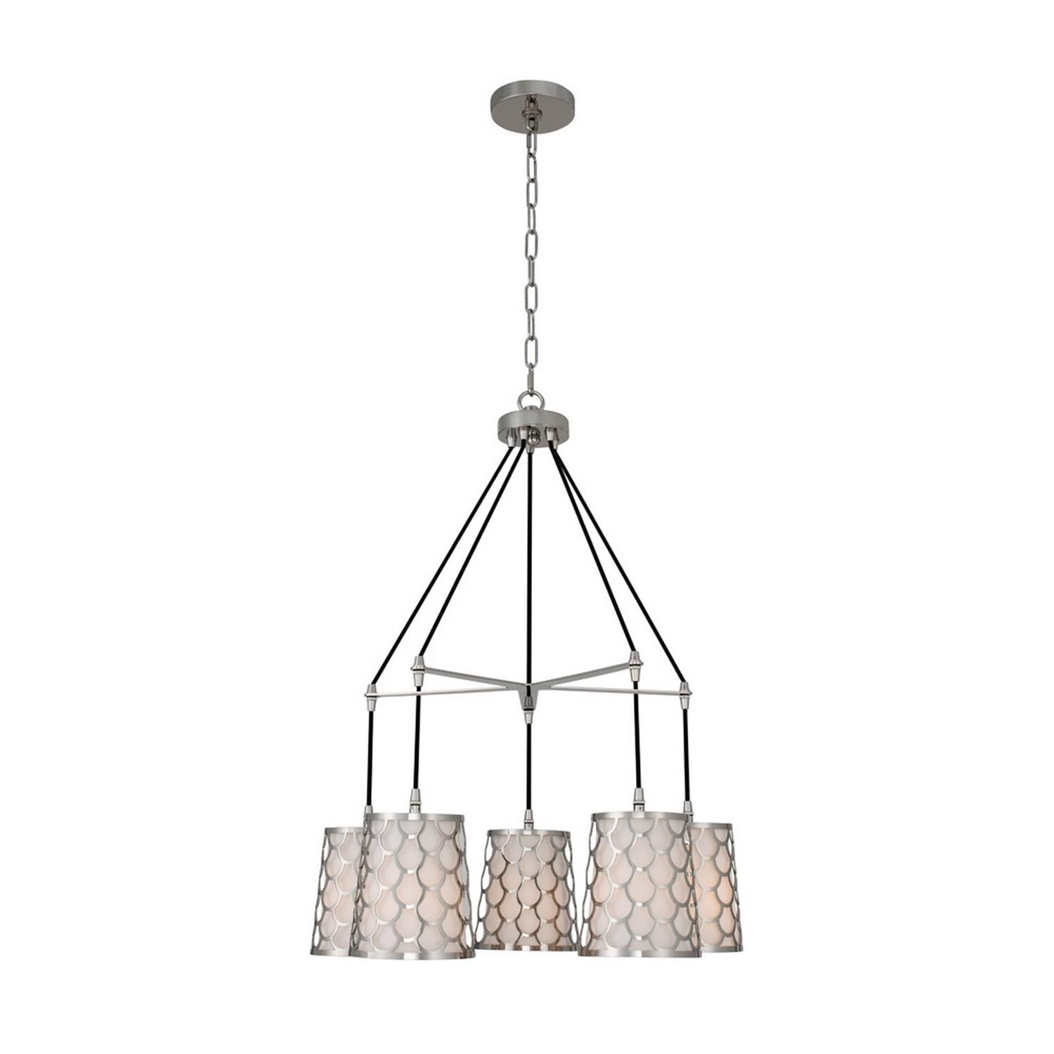 Ariel 24 Inch 5 Light Chandelier by Kalco Lighting