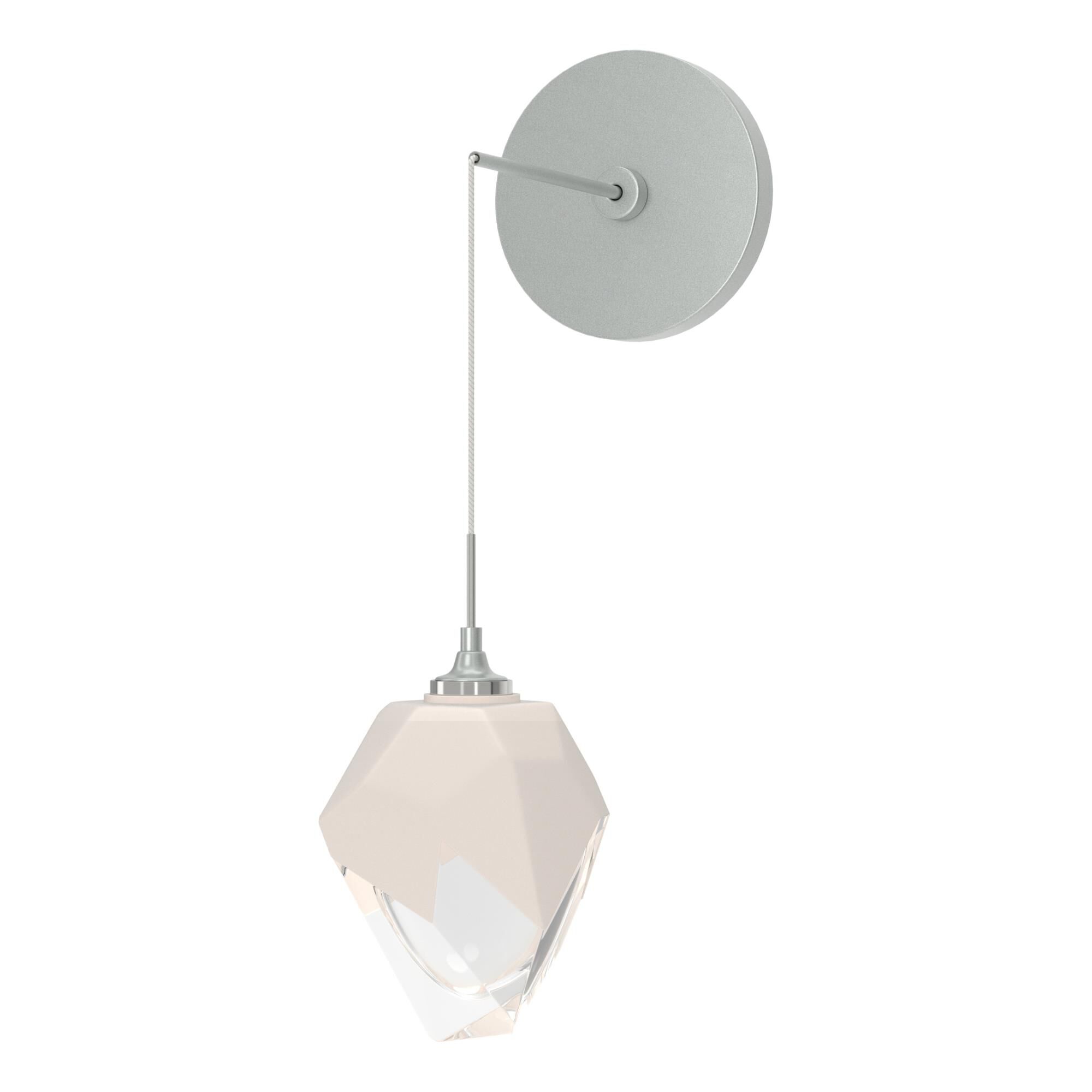 Shown in Vintage Platinum finish and White glass and White Glass shade