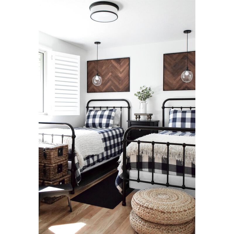 Geneva 15 Inch 3 Light Flush Mount by Hudson Valley Lighting