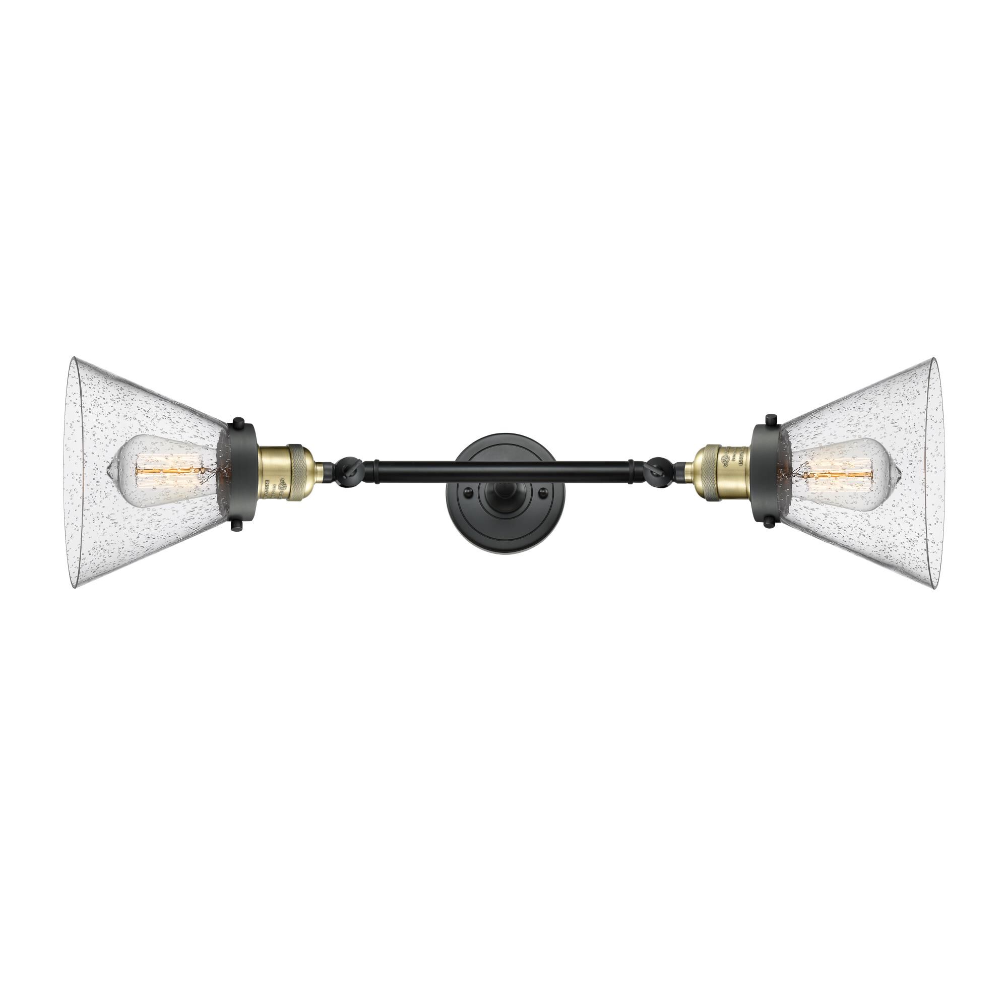 Bruno Marashlian Large Cone 23 Inch 2 Light Bath Vanity Light by Innovations Lighting