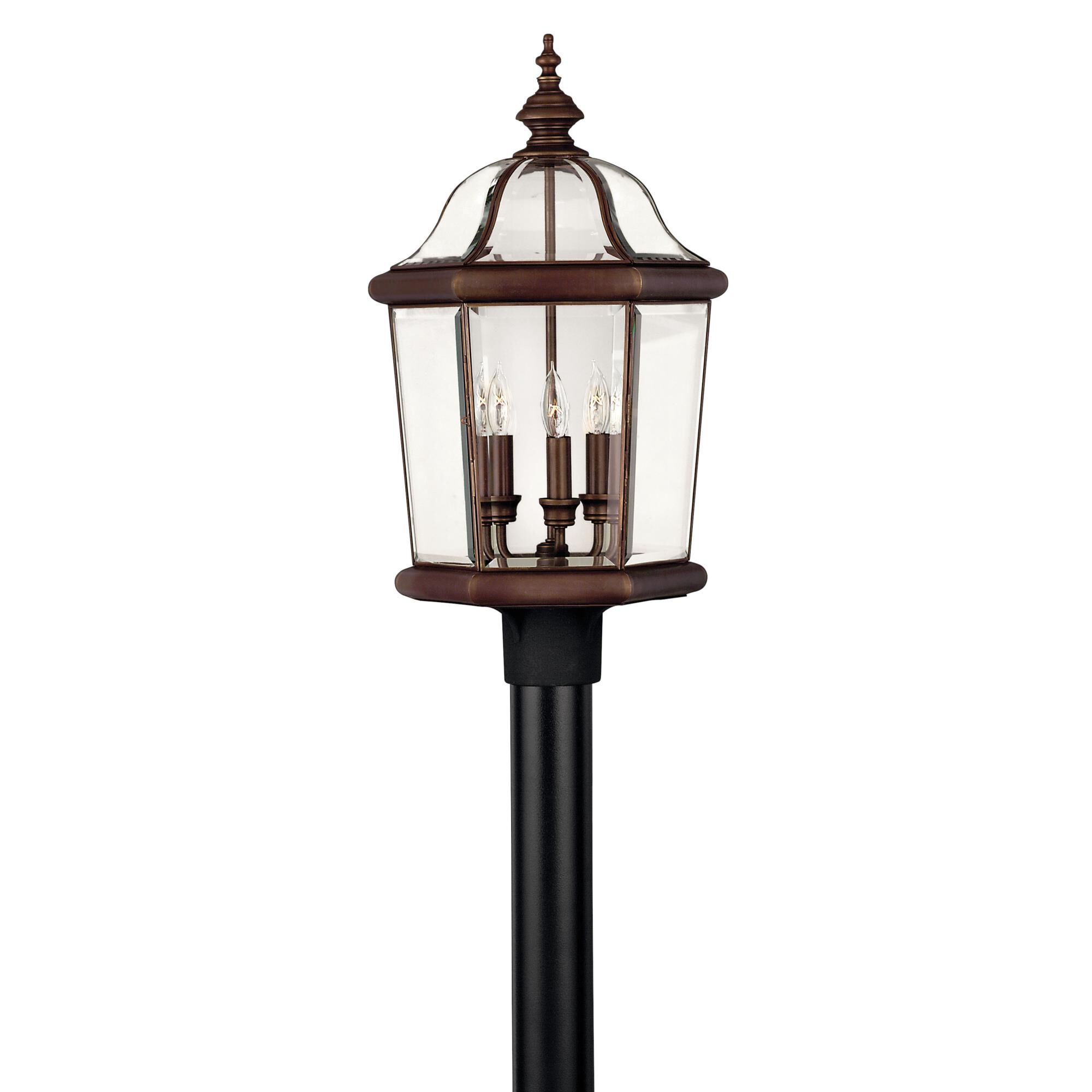 Augusta 23 Inch Tall 3 Light Outdoor Post Lamp by Hinkley Lighting
