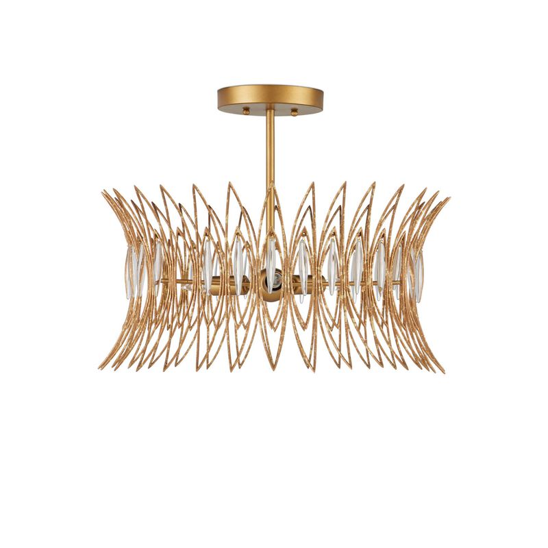 Marquise 20 Inch Semi Flush Mount by Currey and Company