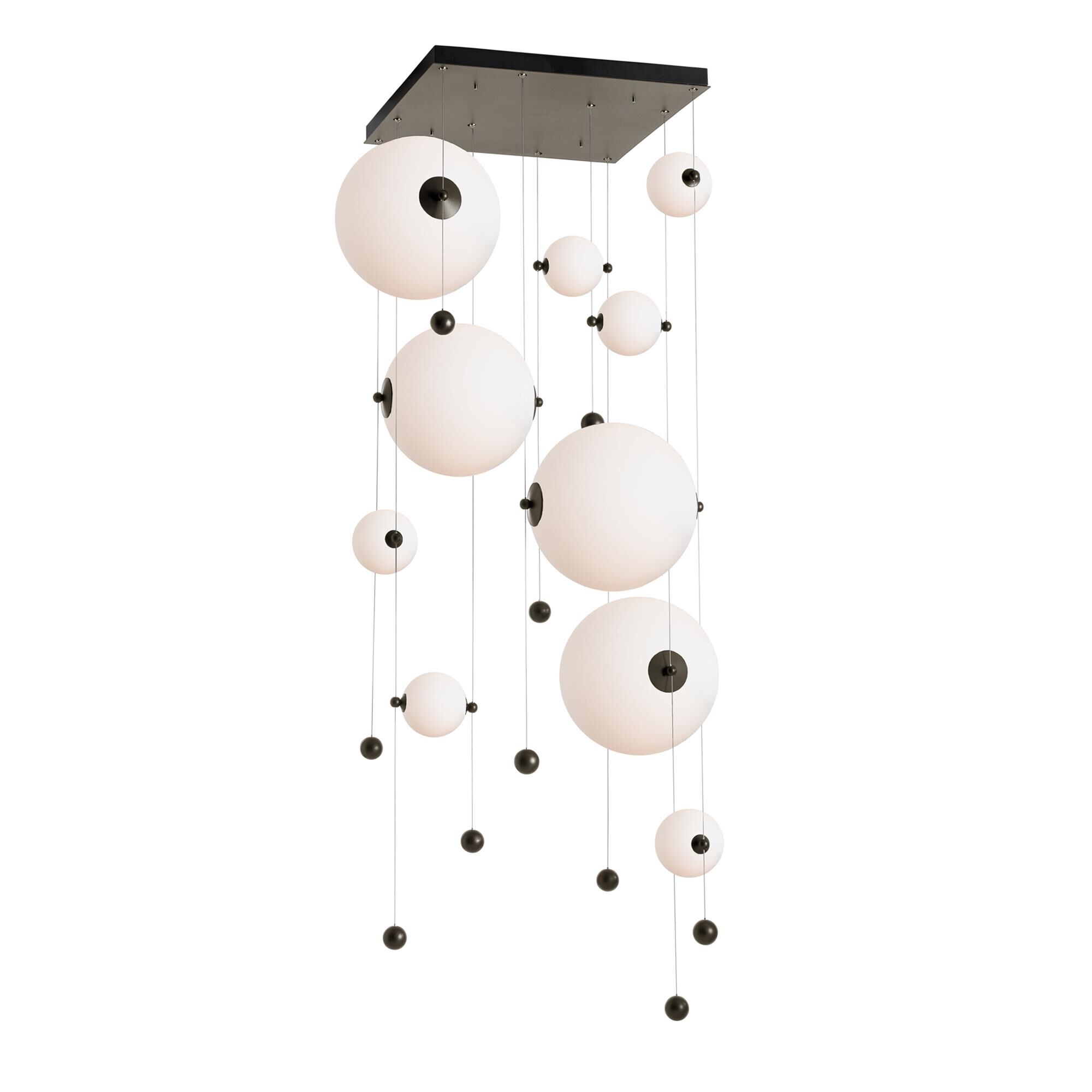 Shown in Oil Rubbed Bronze finish and Abacus Opal (Gg) glass