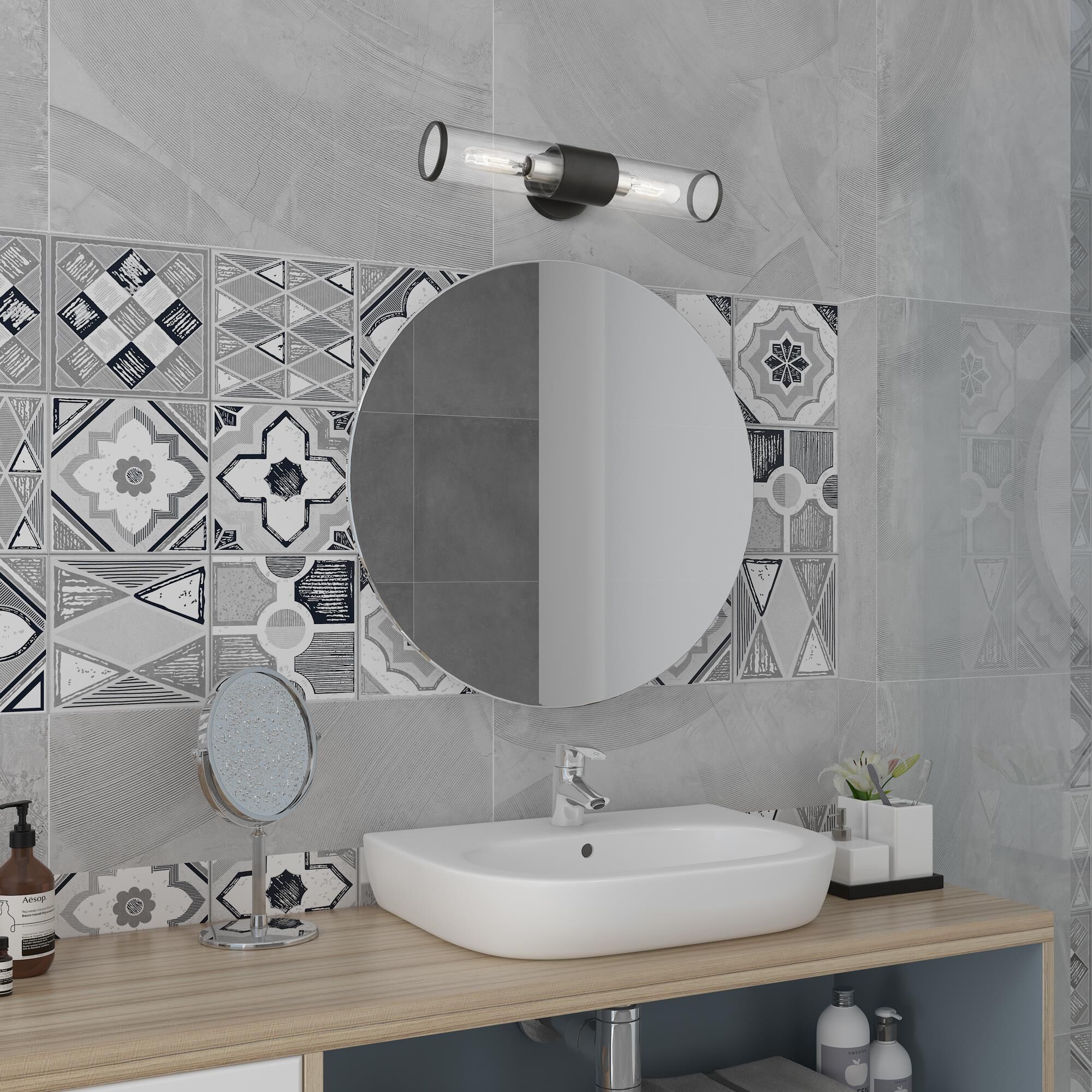 Shown in Black With Brushed Nickel Accent finish and Clear glass and Clear Glass shade