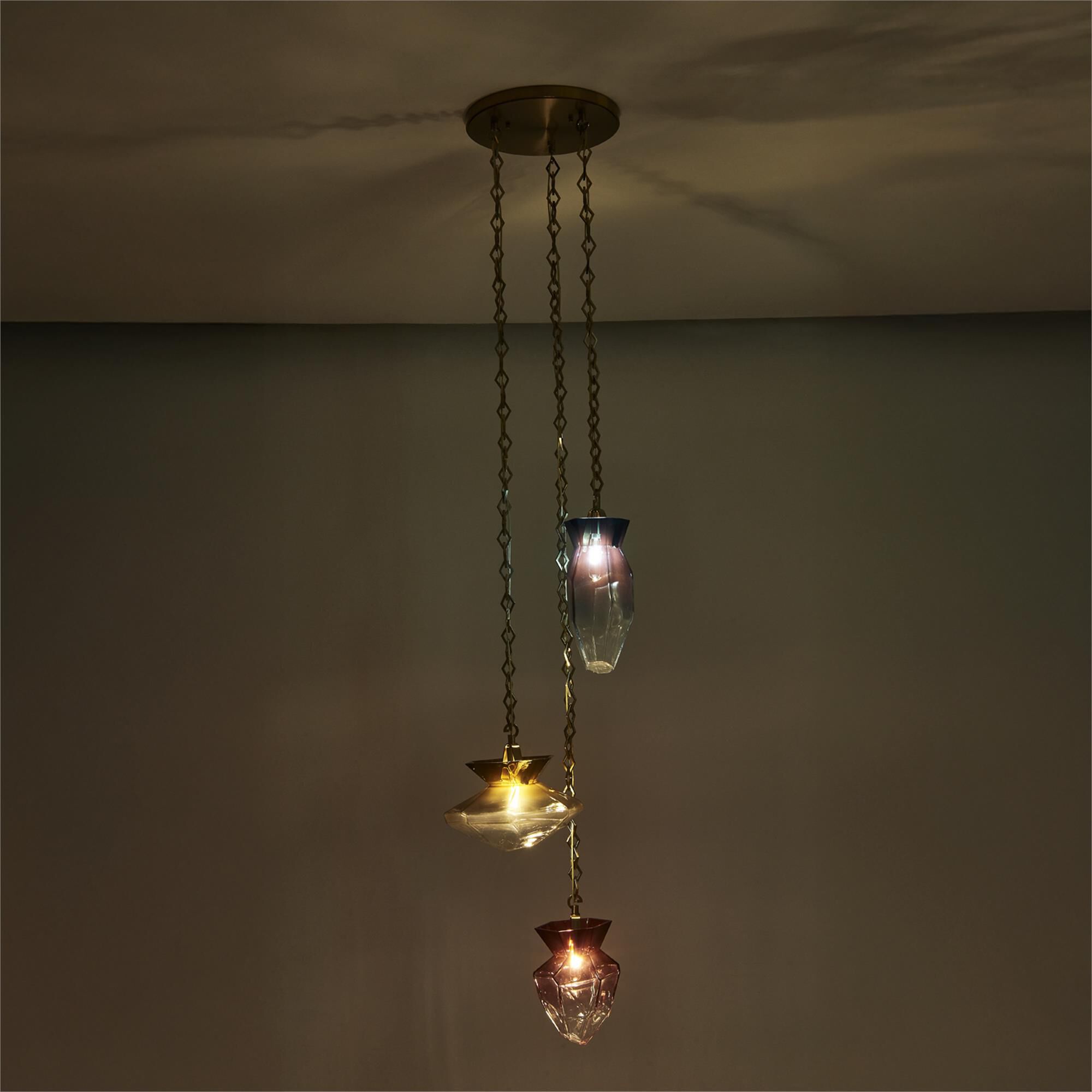 Bolsa 21 Inch Multi Light Pendant by Kalco Lighting