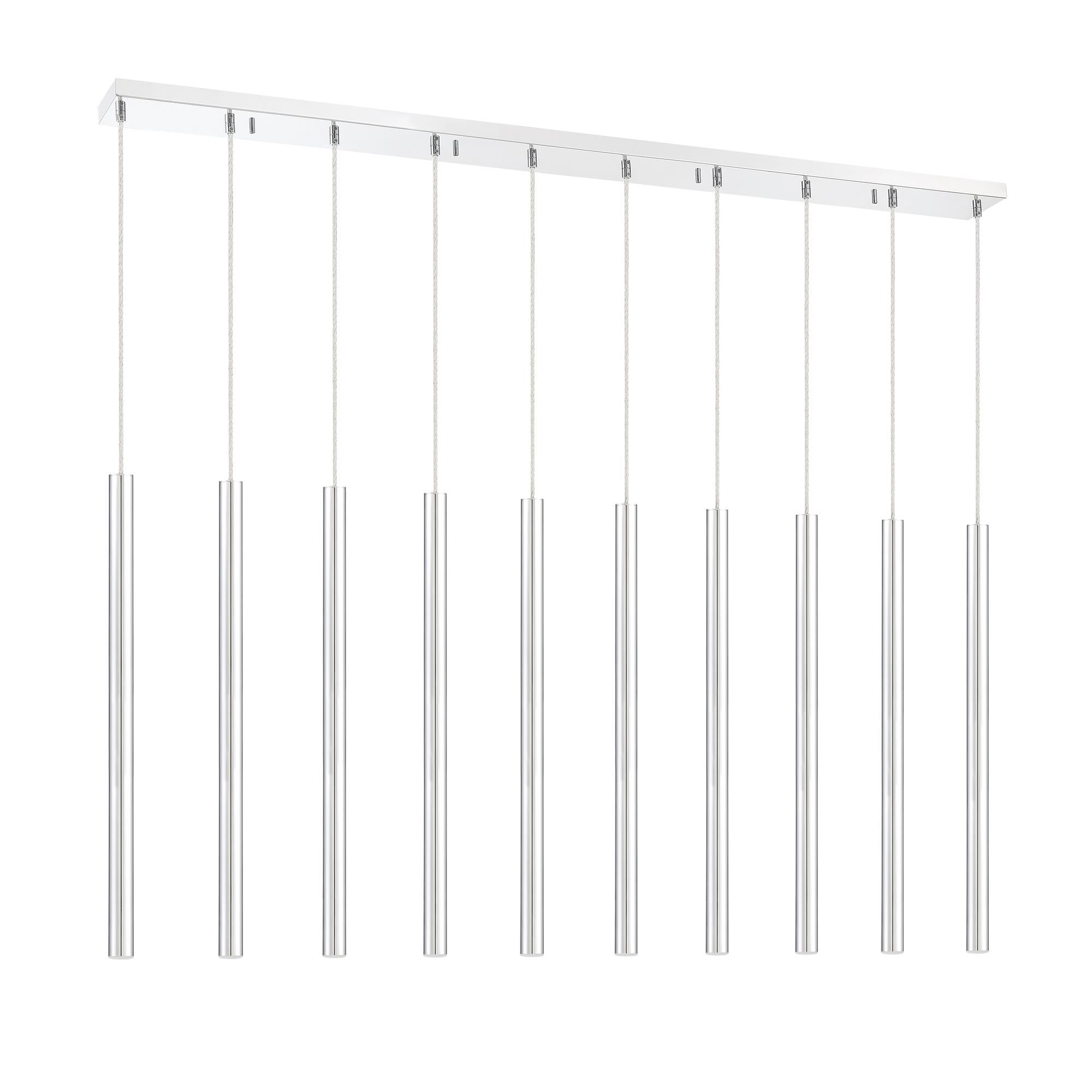 Shown in Chrome finish and Steel glass and Steel shade