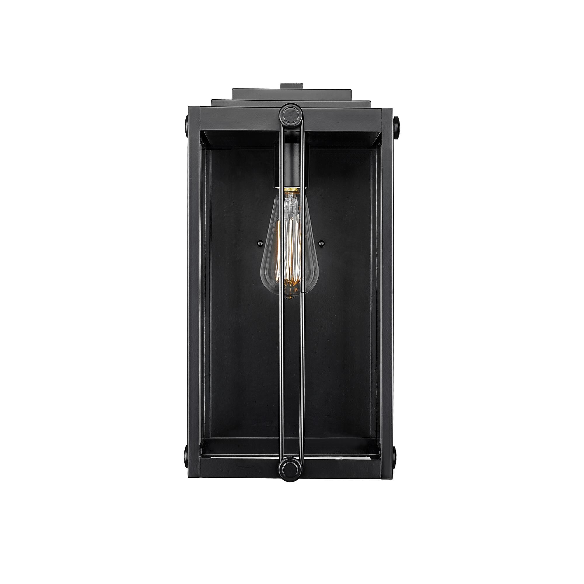 Shown in Powder Coated Black finish and Clear glass