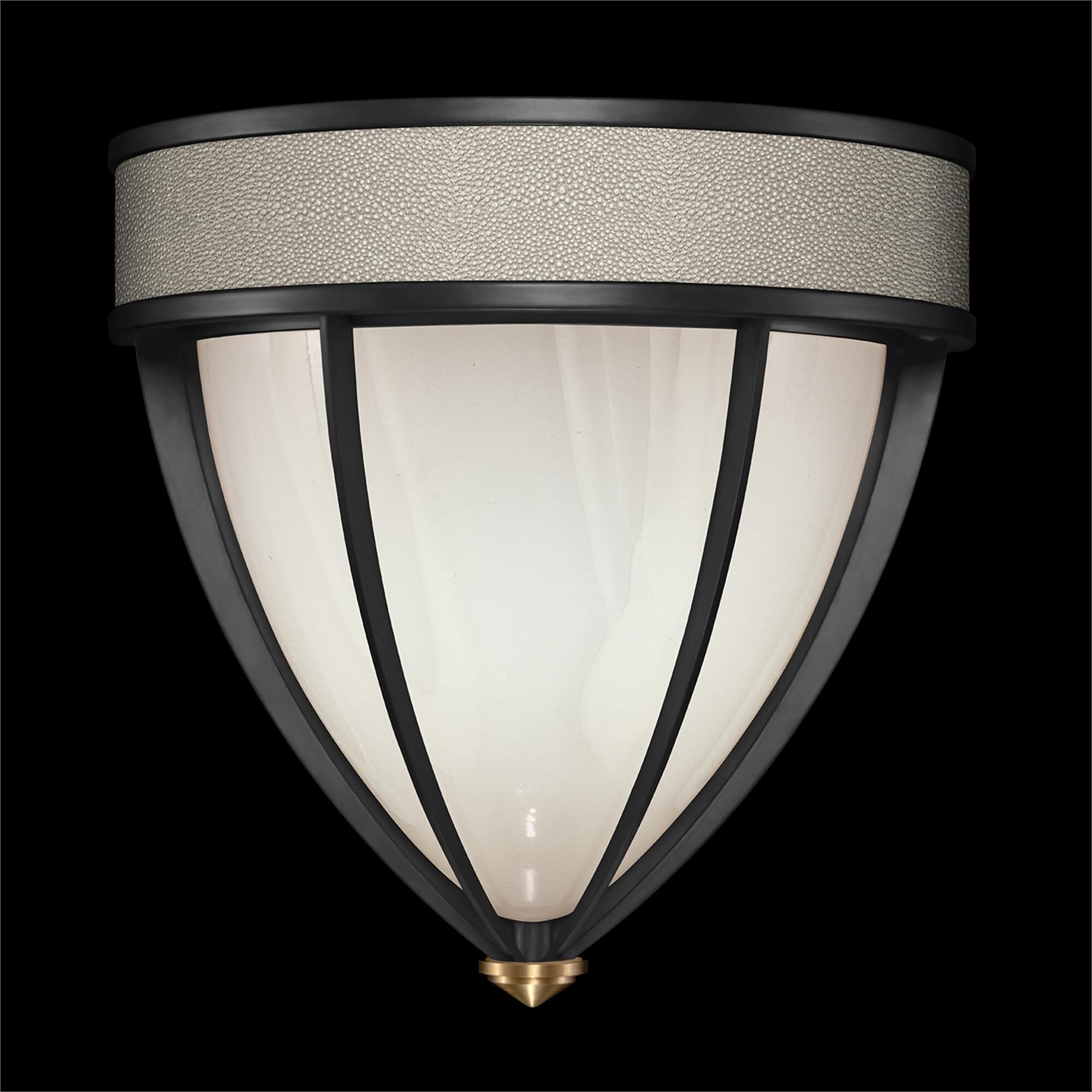 Shown in Black Iron and Brass  finish and Coco accent