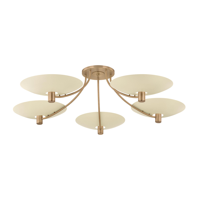 Wolfe 60 Inch 5 Light Semi Flush Mount by Troy Lighting